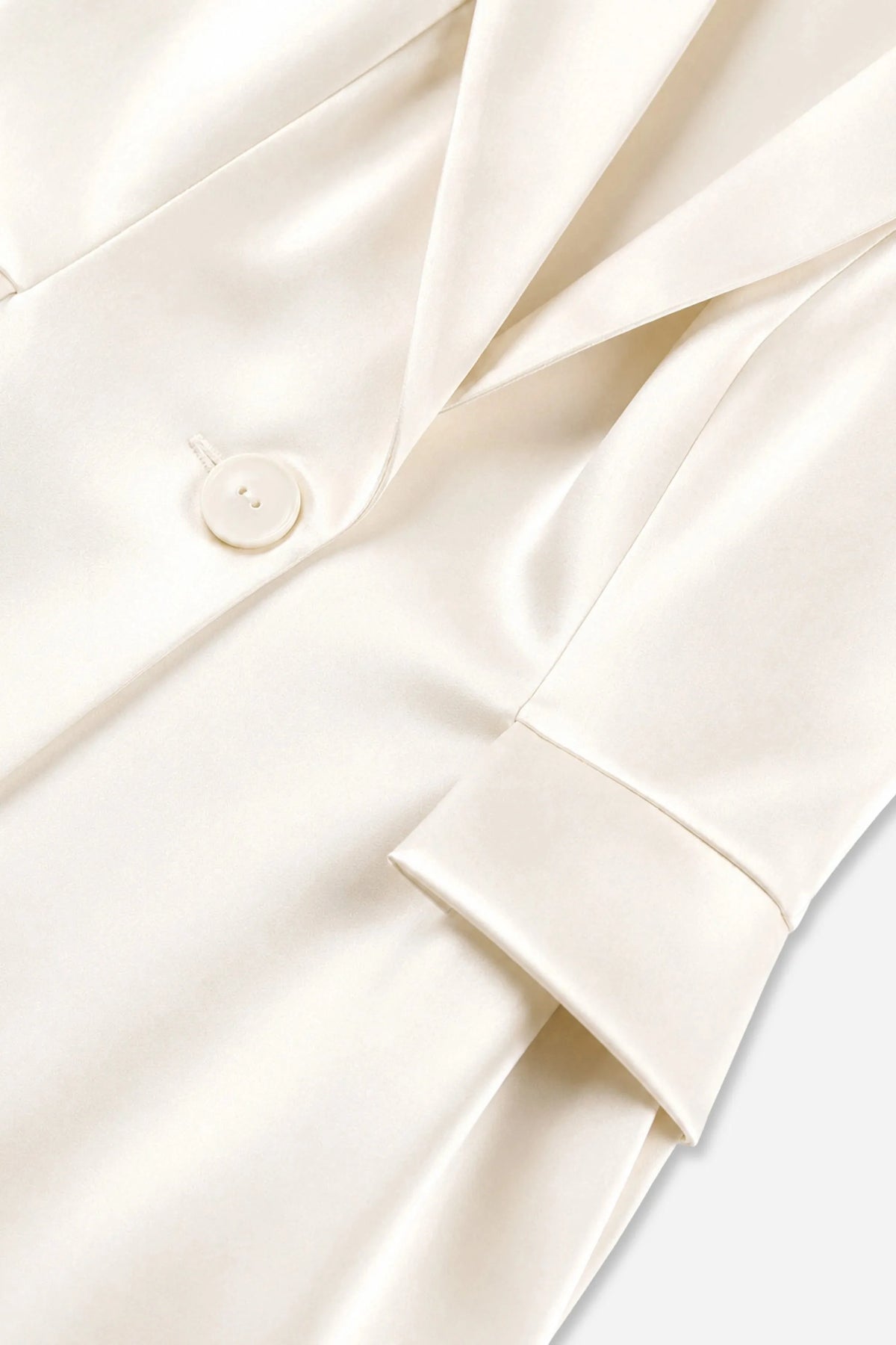 Nocturne Off-White Women Single Button Peak Lapel Vest SKU: N27KN7099_0014 Image 07