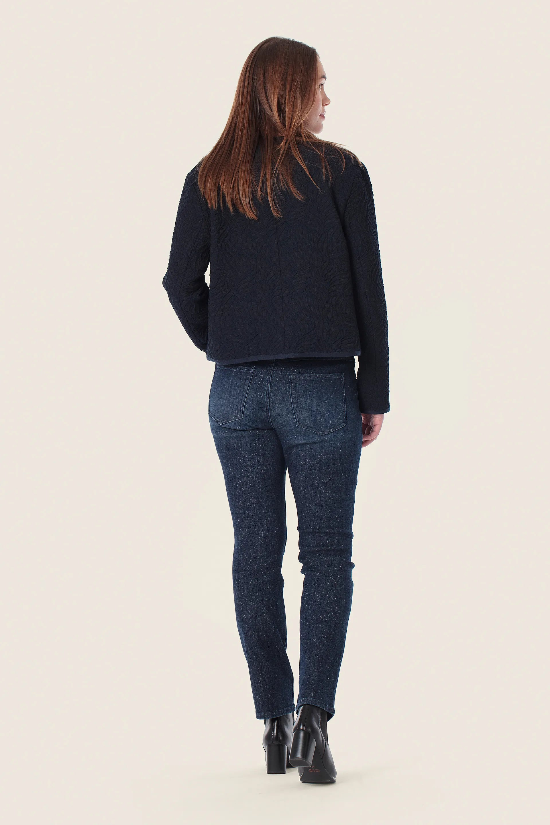 Gerry Weber Blue Navy 0 Quileted Jacket With Buttons SKU: N60276_104 Image 04