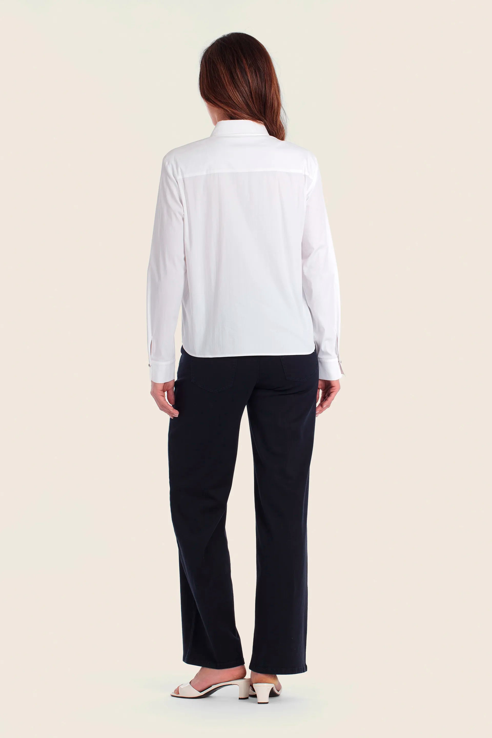 Gerry Weber White 0 Pleated Blouse Asymmetric SKU: N60465_102 Image 04