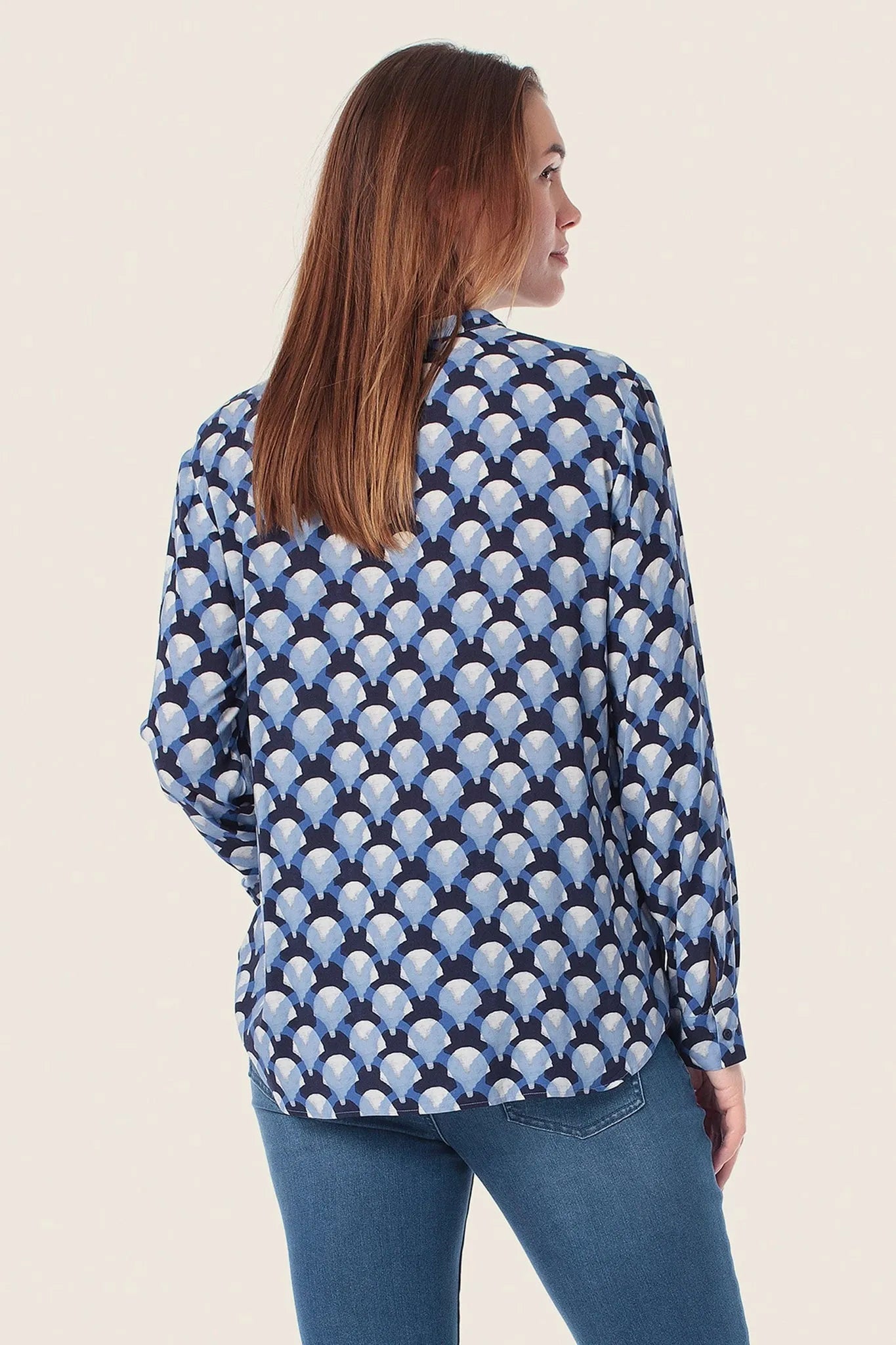 Gerry Weber Blue Mosaic Women Printed Blouse SKU: N61030_274 Image 02