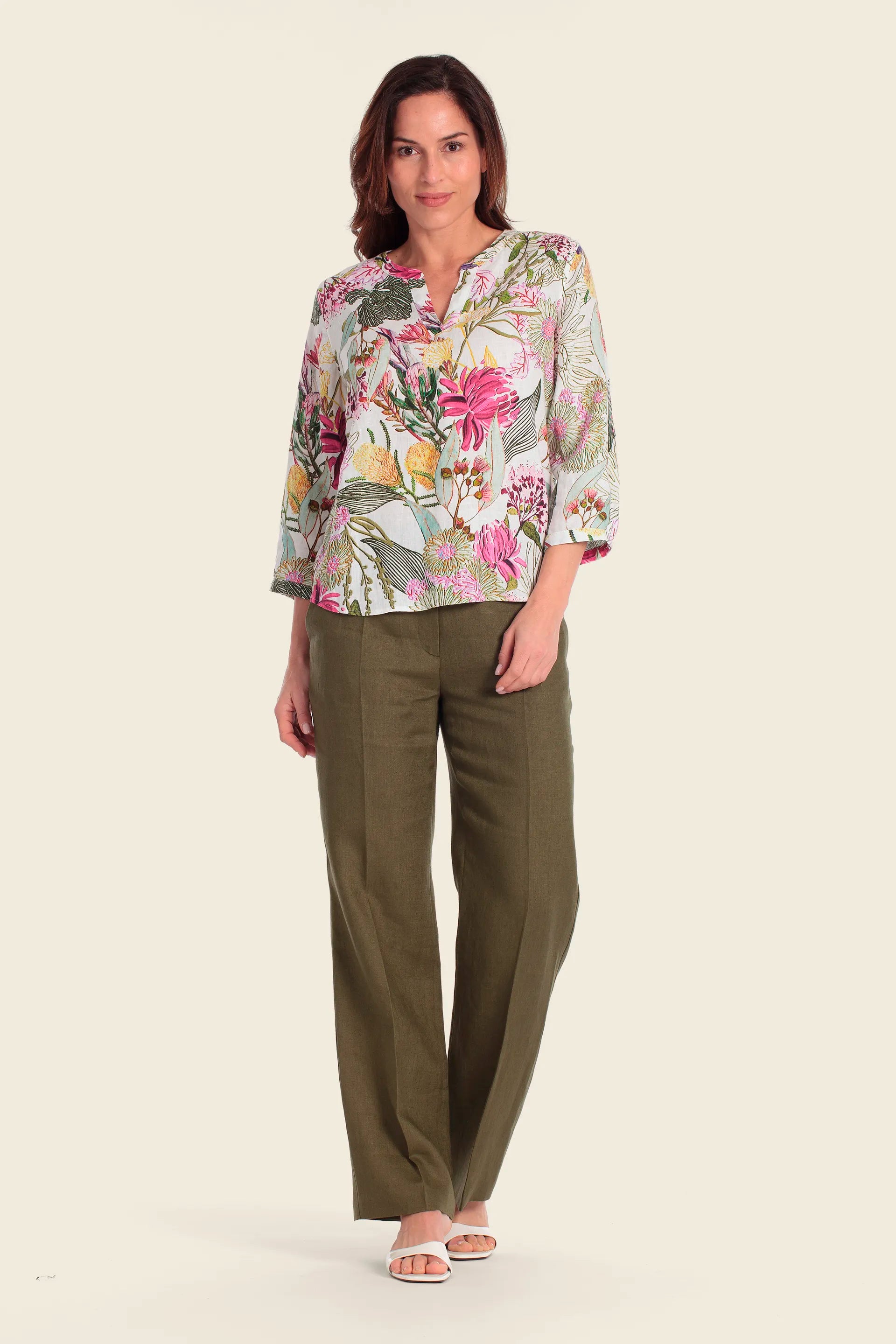 Gerry Weber Flower Print 0 Printed Blouse SKU: N61040_667 Image 03