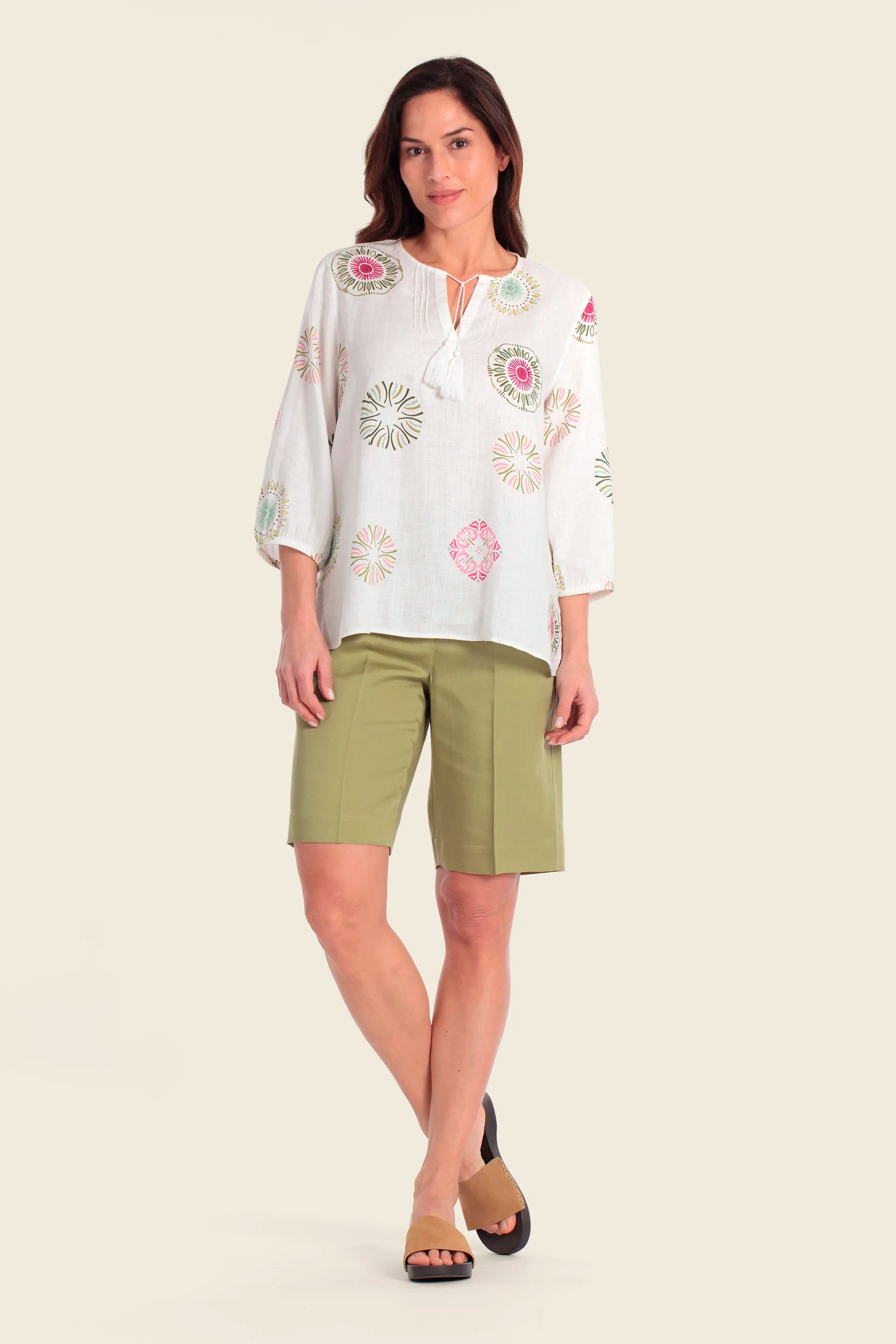 Gerry Weber Aop Ornament Print 0 White Printed Blouse SKU: N61041_669 Image 03