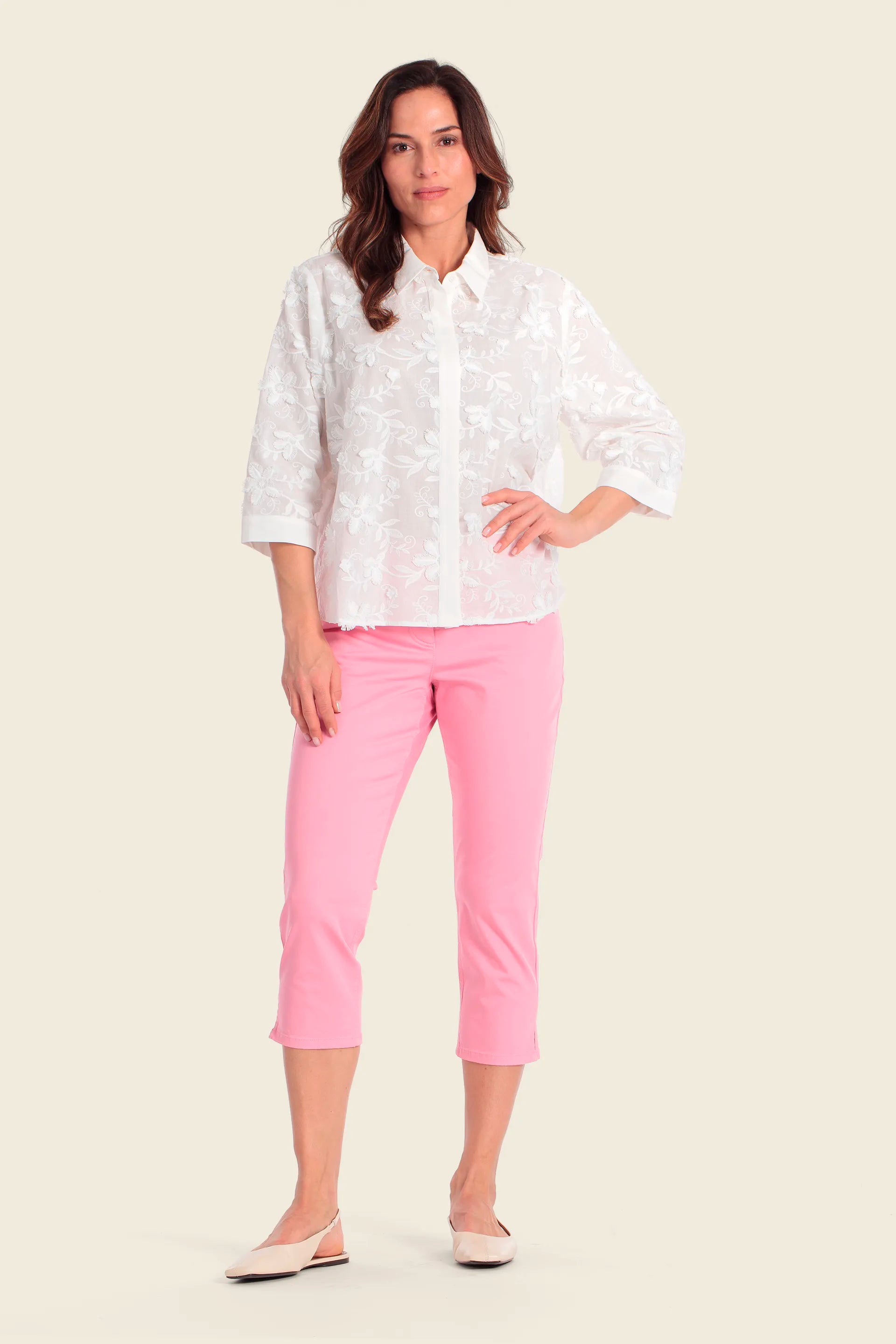 Gerry Weber White Women Blouse SKU: N61044_102 Image 03