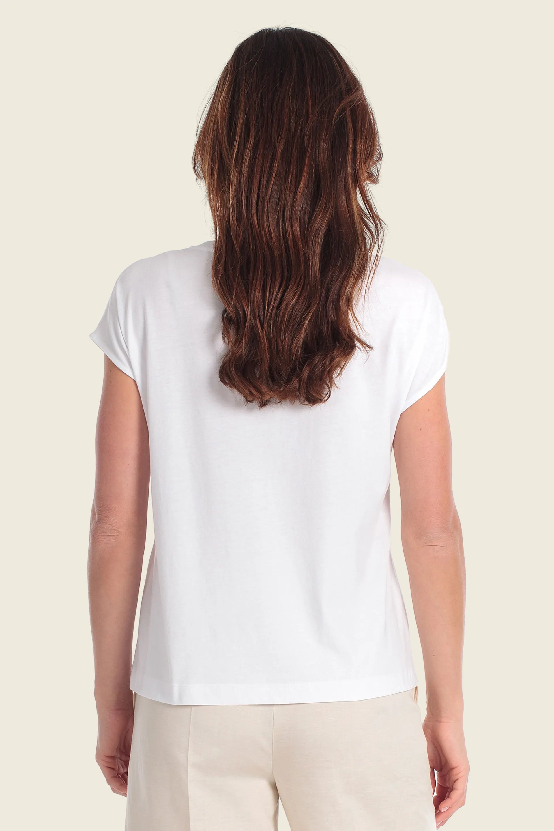 Gerry Weber White 0 White T-Shirt With Graphic Print SKU: N61265_102 Image 02