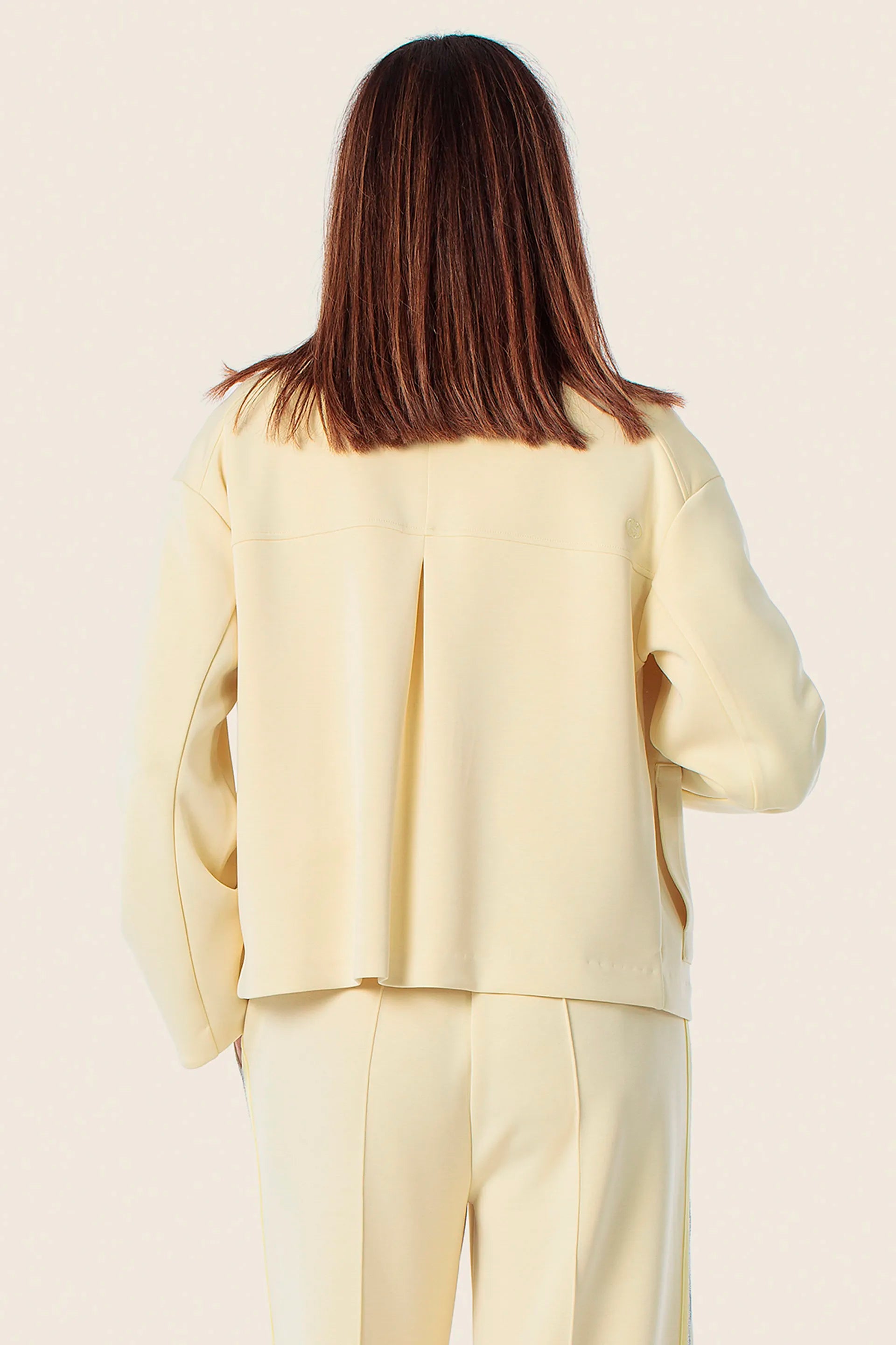Gerry Weber Yellow Vanilla 0 Yellow Sporty Jacket With Buttons SKU: N62157_209 Image 02