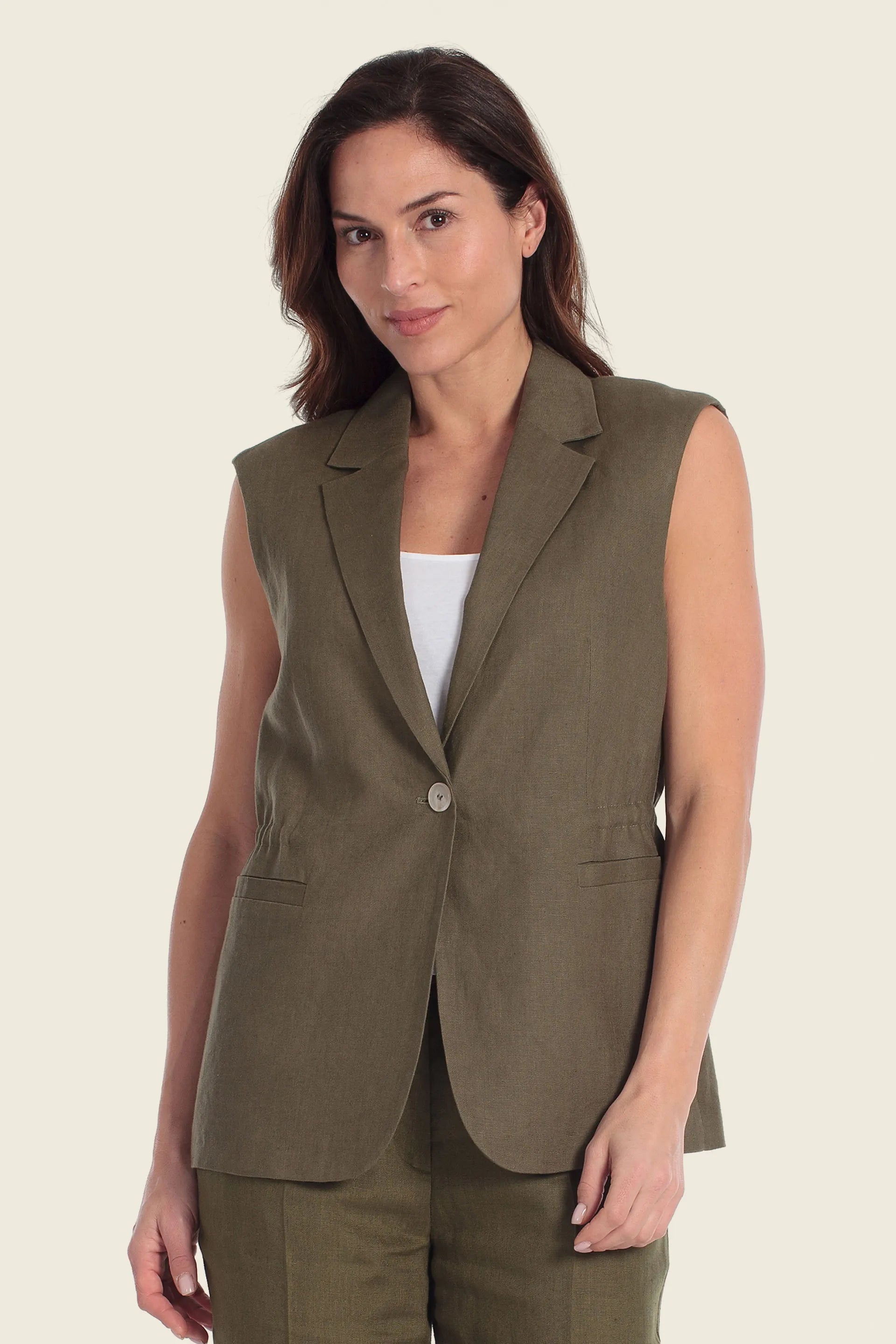 Gerry Weber Green Jungle 0 Long Green Vest SKU: N64701_174 Image 01
