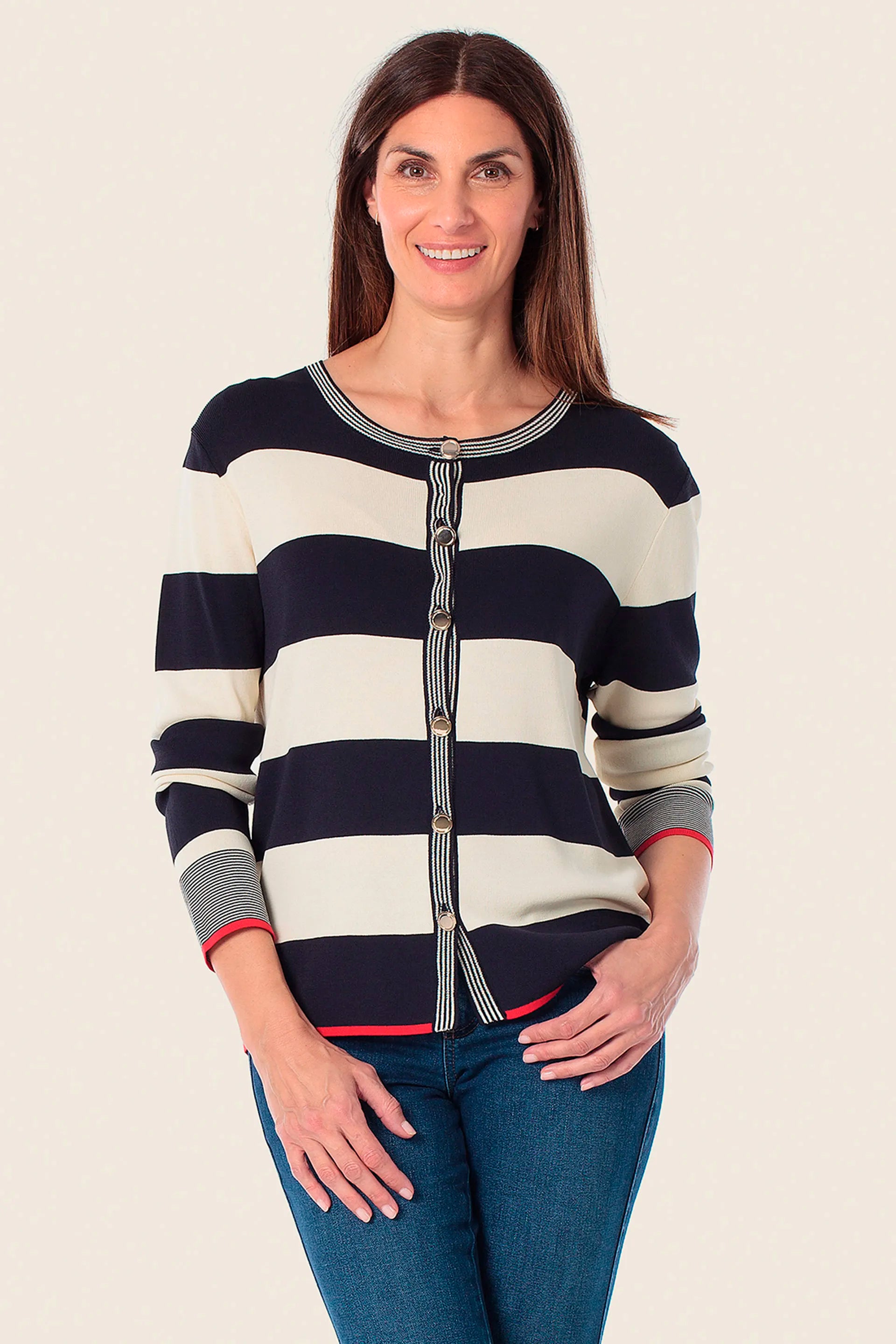 Gerry Weber Blue Navy 0 Sweaters+P185 SKU: N64822_104 Image 01