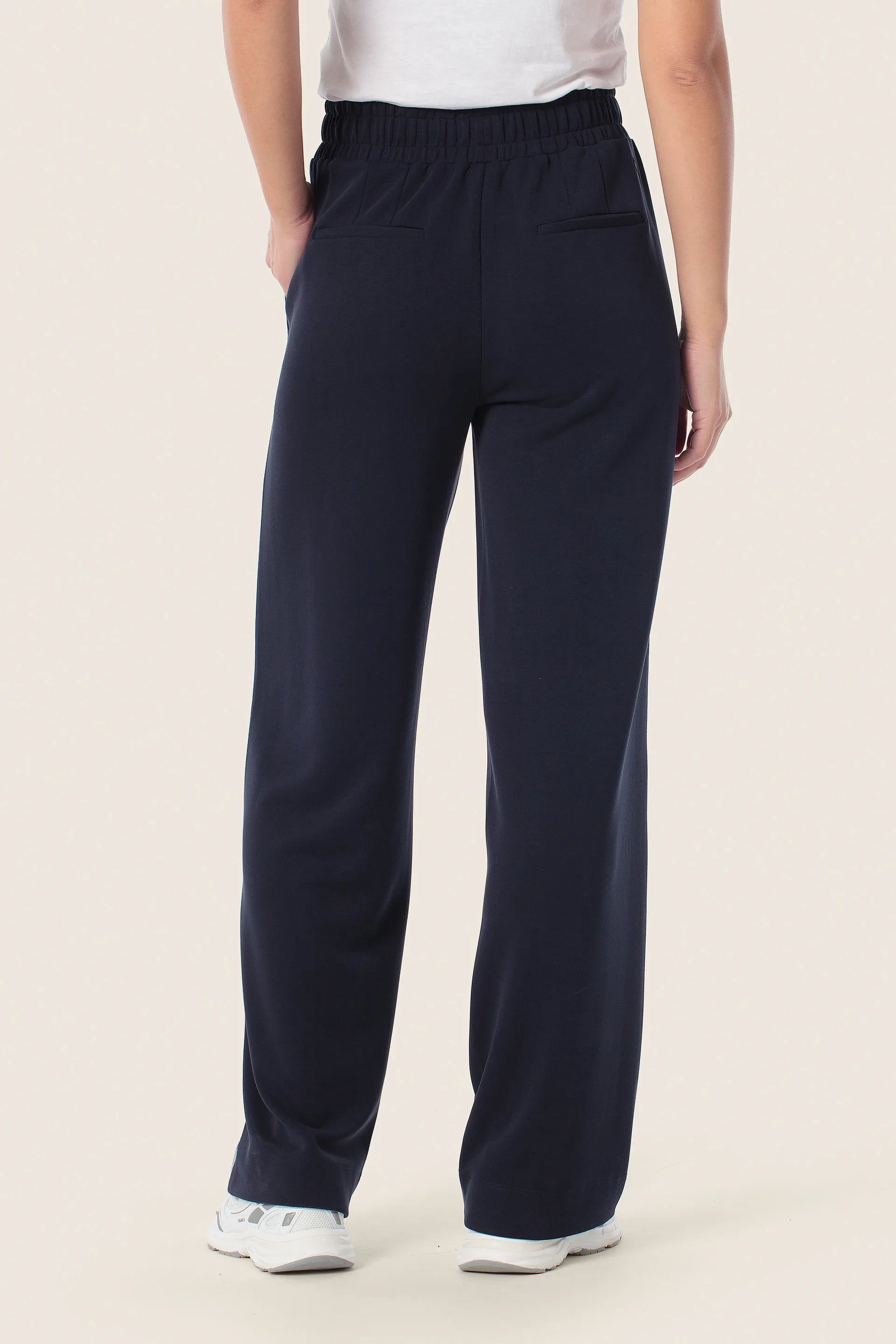 Gerry Weber Blue Navy 0 Elastic Waist Trousers SKU: N67006_104 Image 02