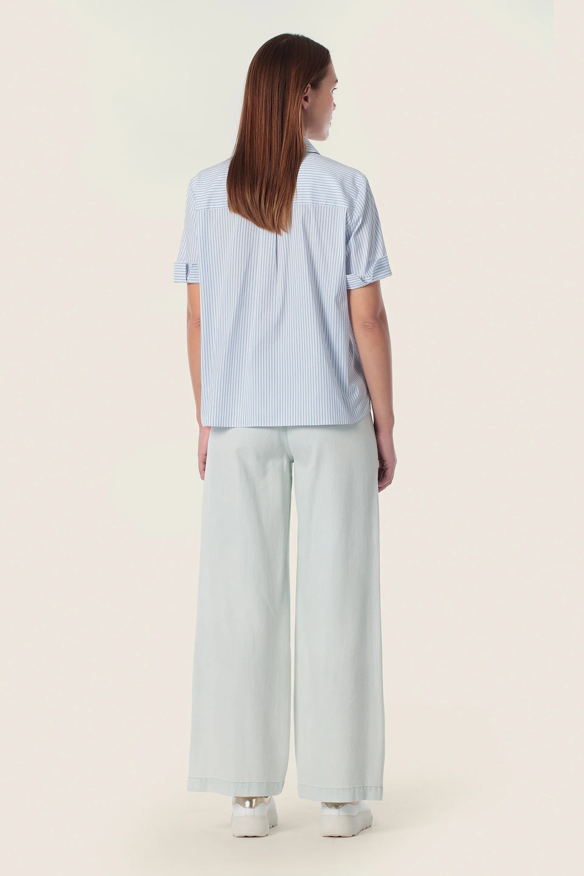 Gerry Weber Blue Light Denim 0 Blue Basic Trousers SKU: N67075_395 Image 04