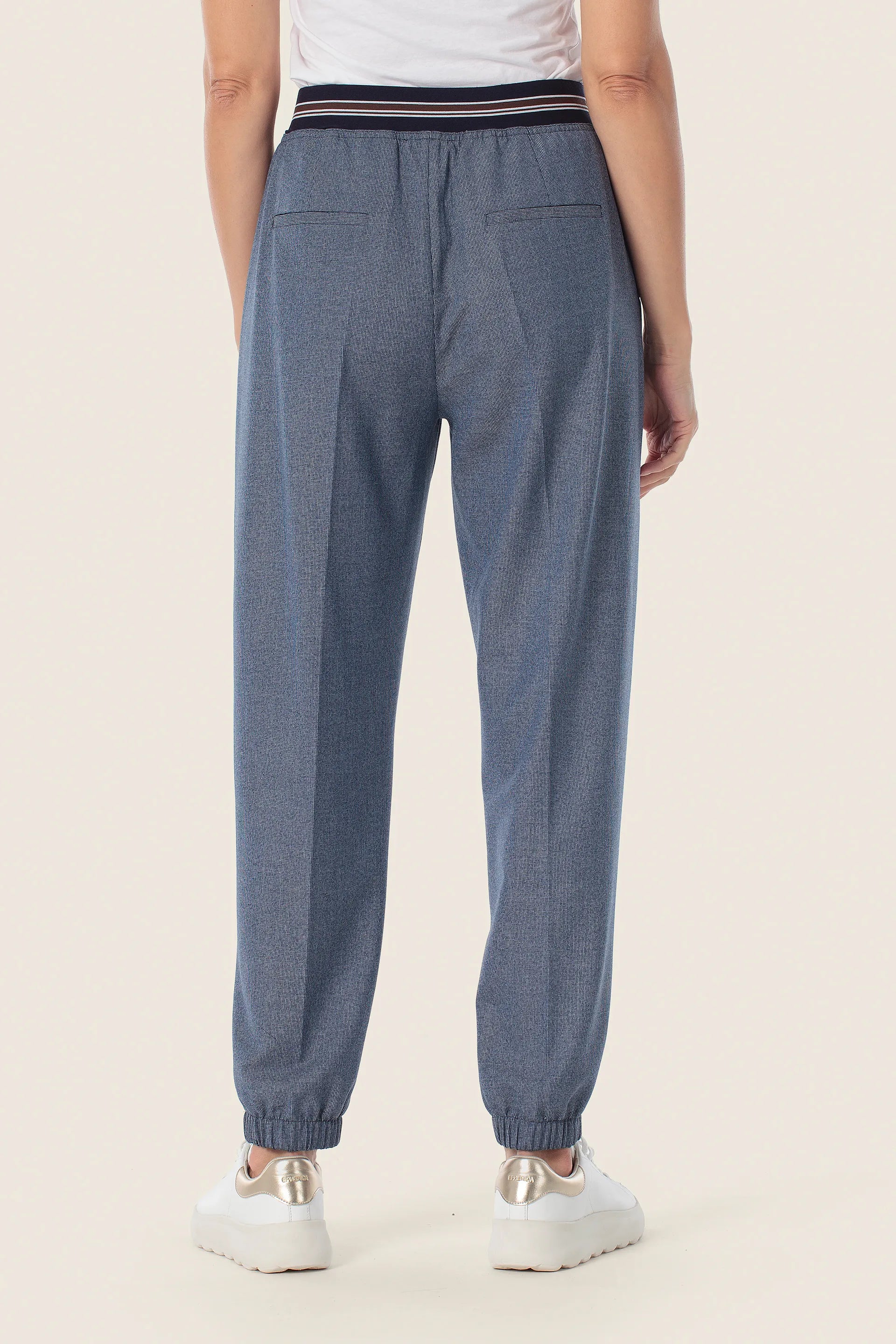 Gerry Weber Blue Aura 0 Blue Slip On Trousers SKU: N67104_399 Image 02