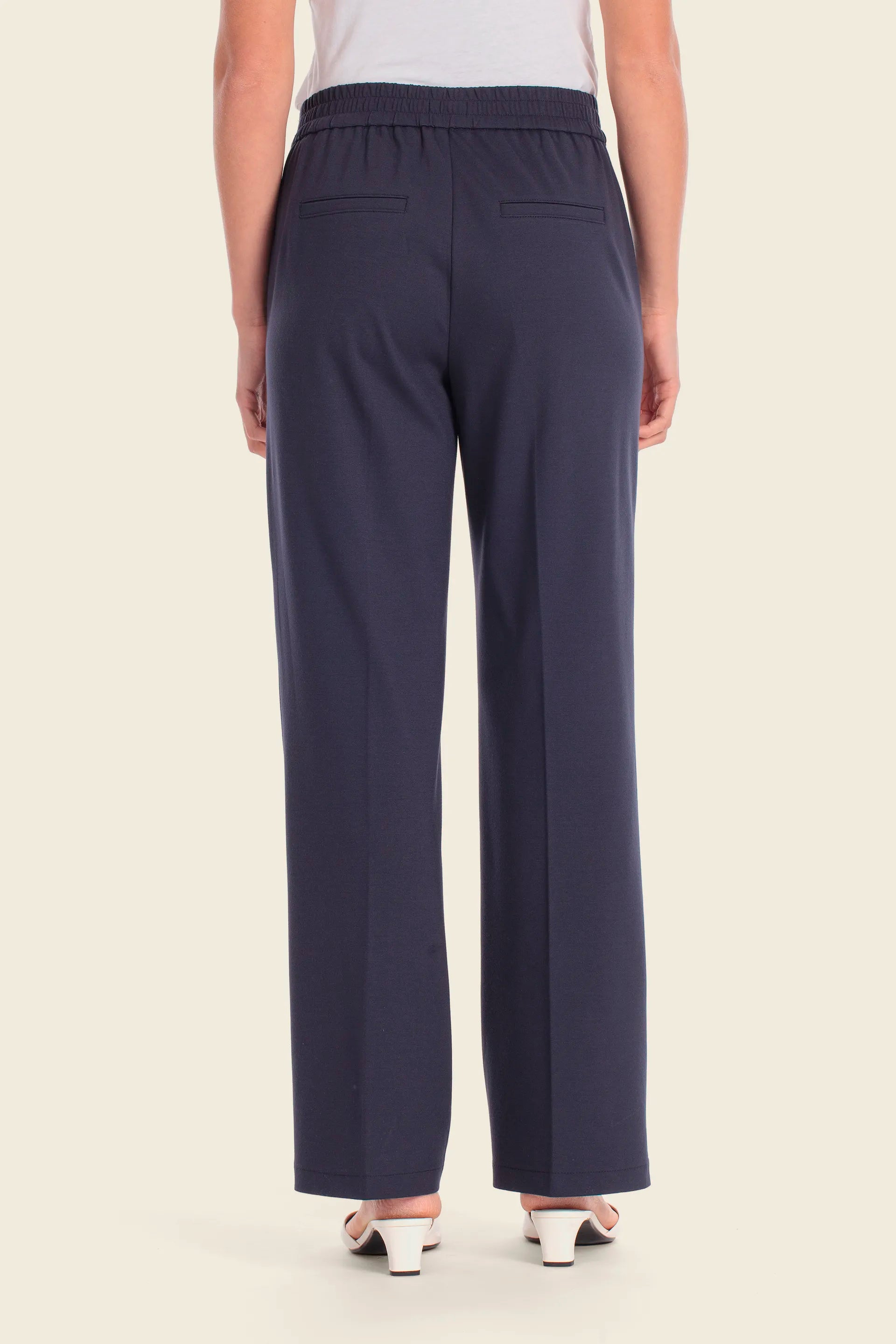 Gerry Weber Blue Navy 0 Blue Navy Slip On Trousers SKU: N67413_104 Image 02