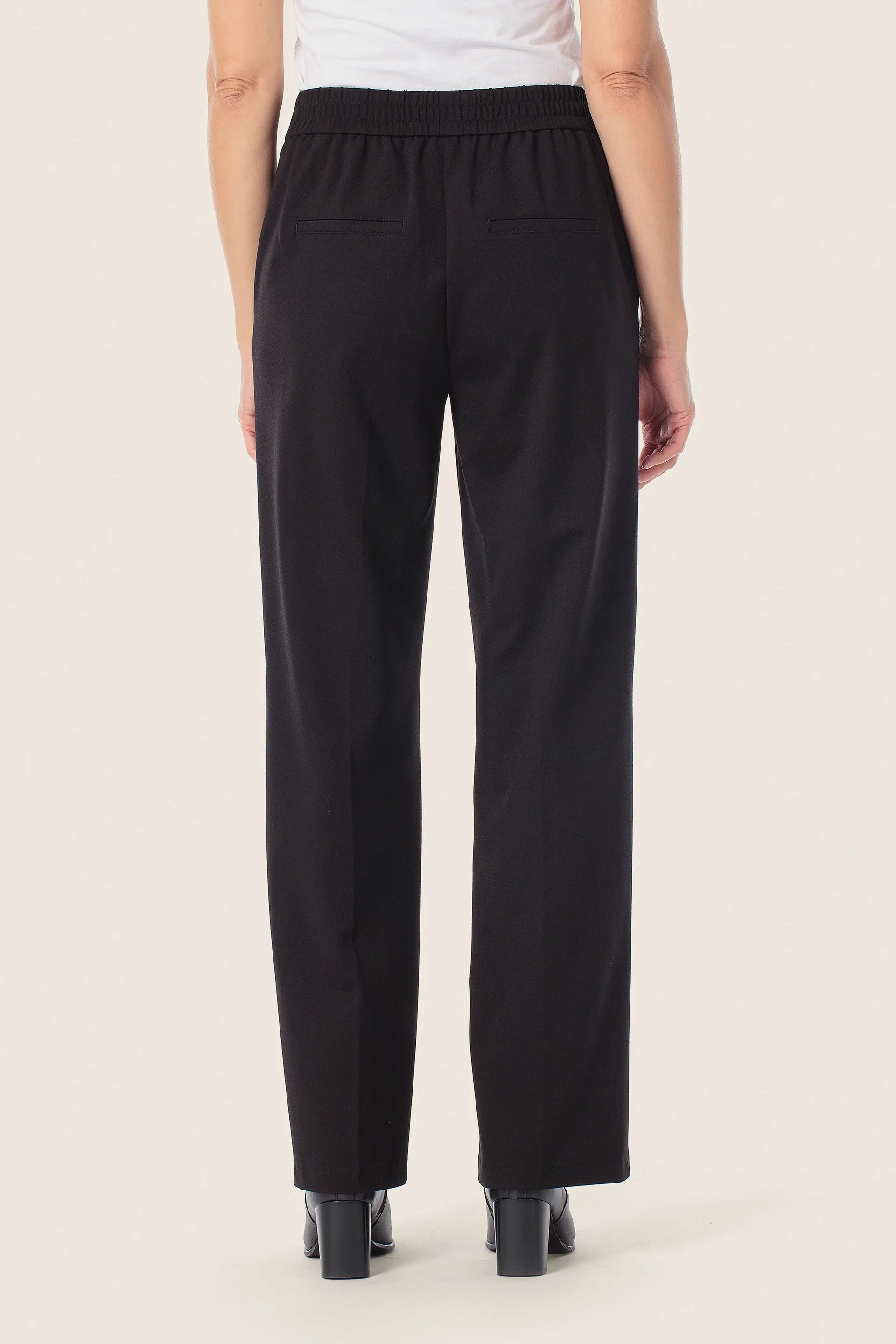 Gerry Weber Black 0 Black Slip On Trousers SKU: N67413_120 Image 02