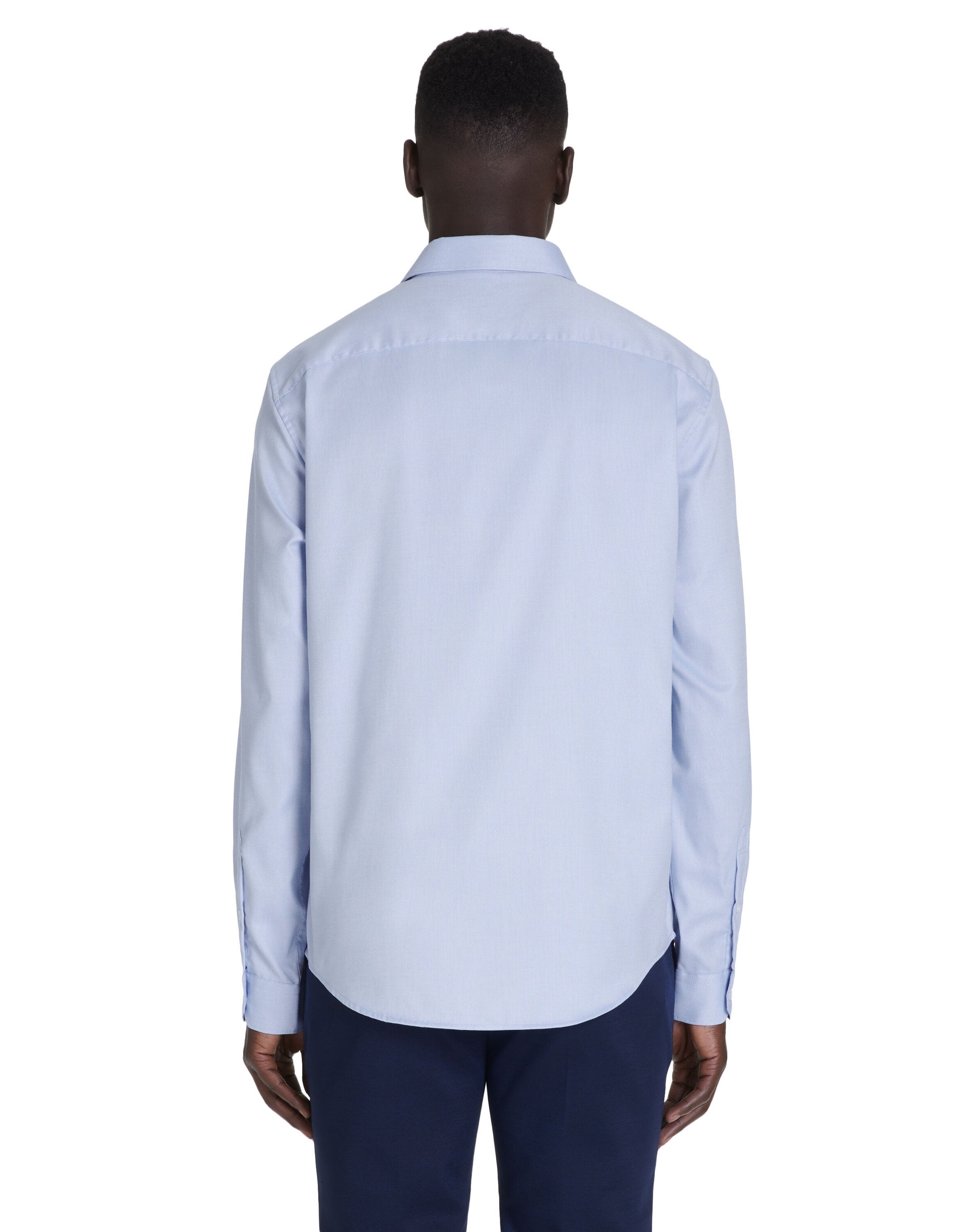 Celio_Regular Royal Oxford Shirt - Blue_NAROXRG_BLEU CIEL_04