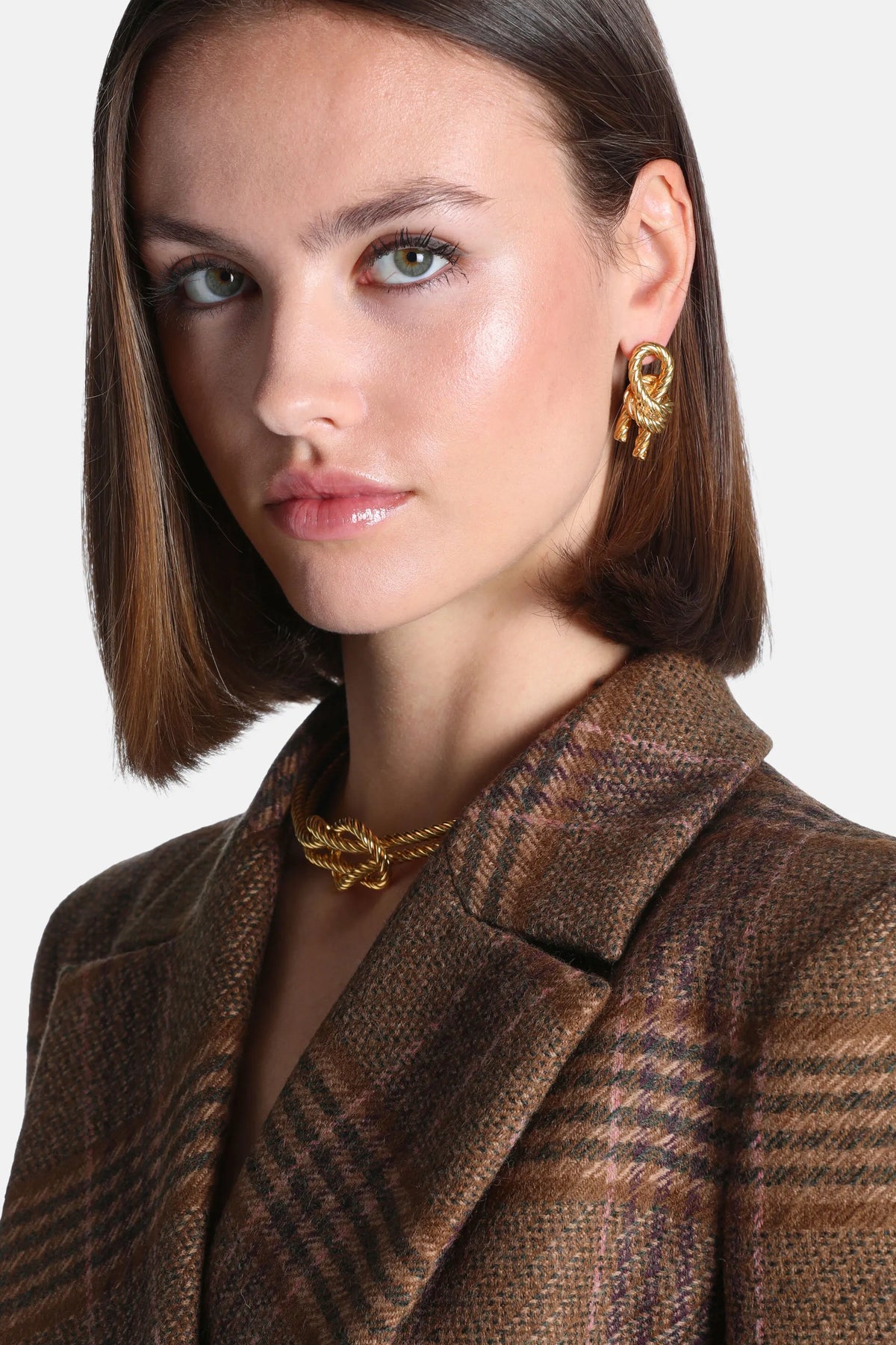 Luisa Spagnoli Oro Women Nasso - Torchon Knot Earrings SKU: NASSO_0002 Image 02