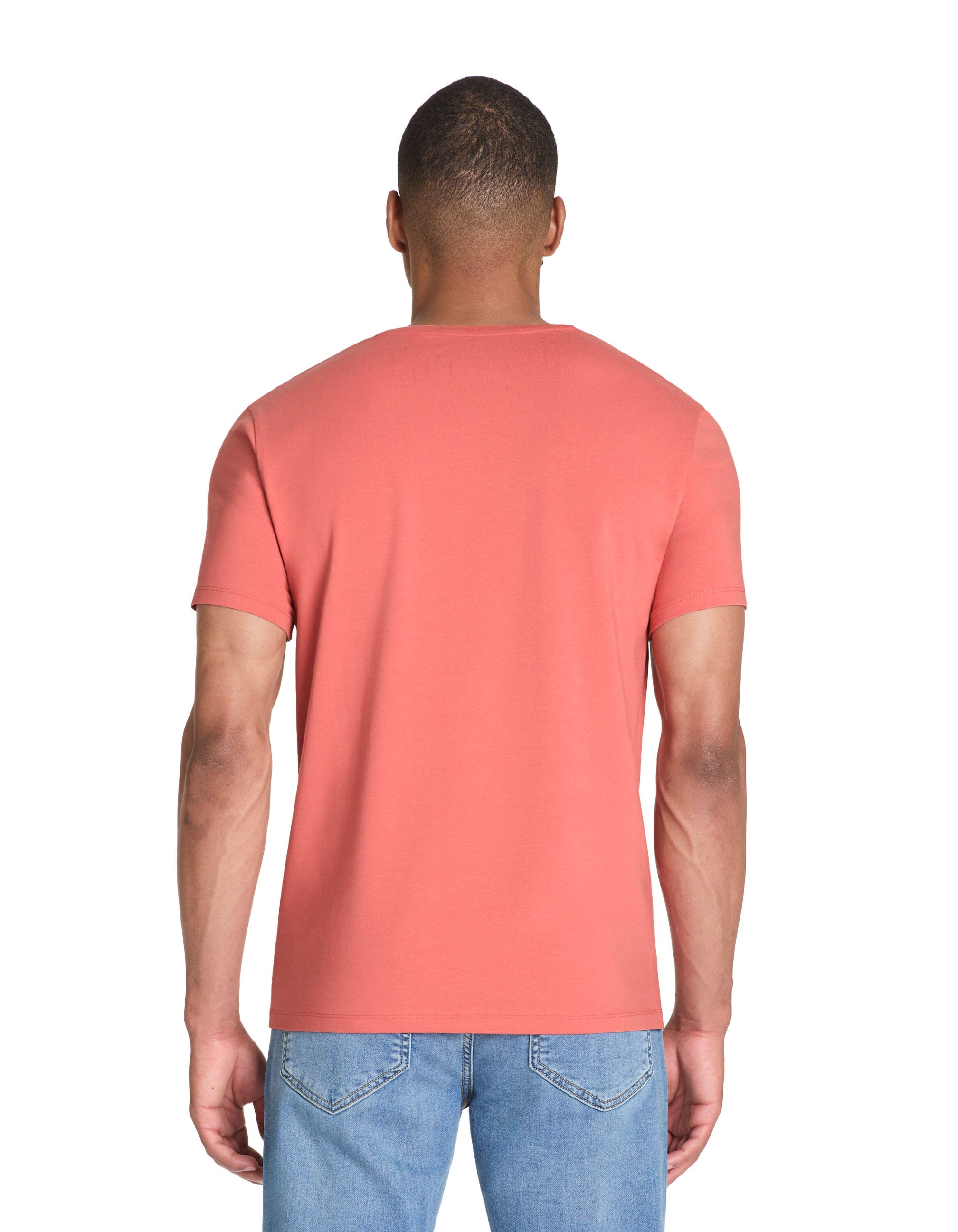 Slim-Neck Stretch Cotton T-Shirt_04