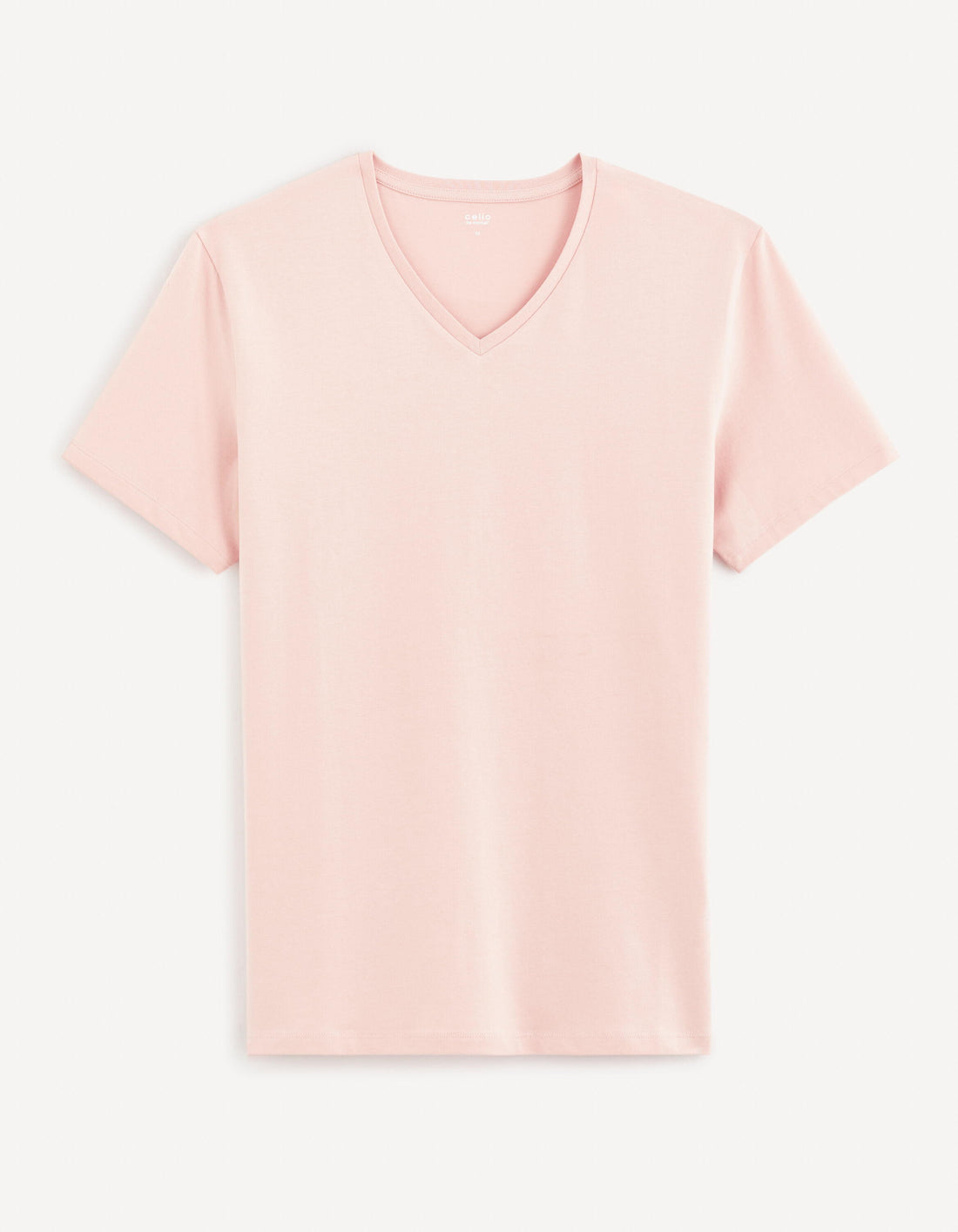 Slim Stretch V-Neck T-Shirt_NEUNIV_LIGHT PINK 01_02