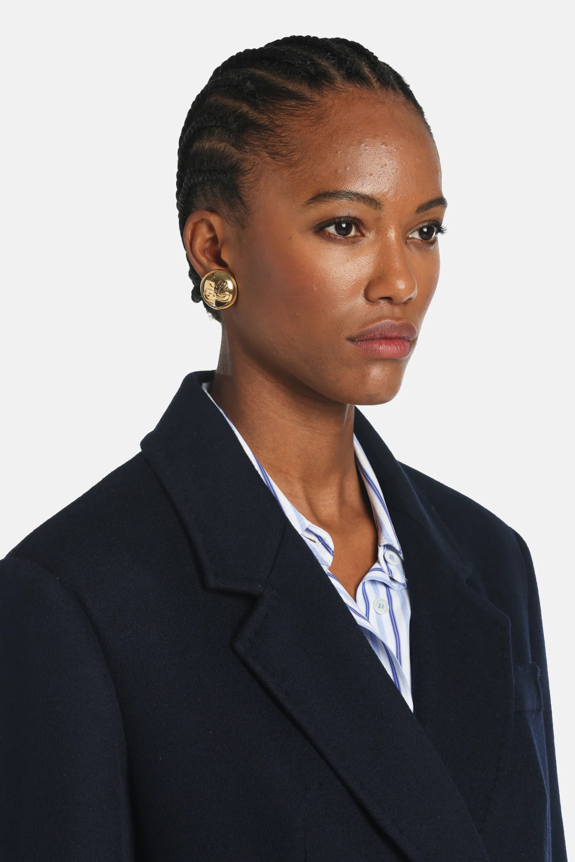 Luisa Spagnoli_Gold_Niauli - Heraldic Button Earrings_NIAULI_0002_01