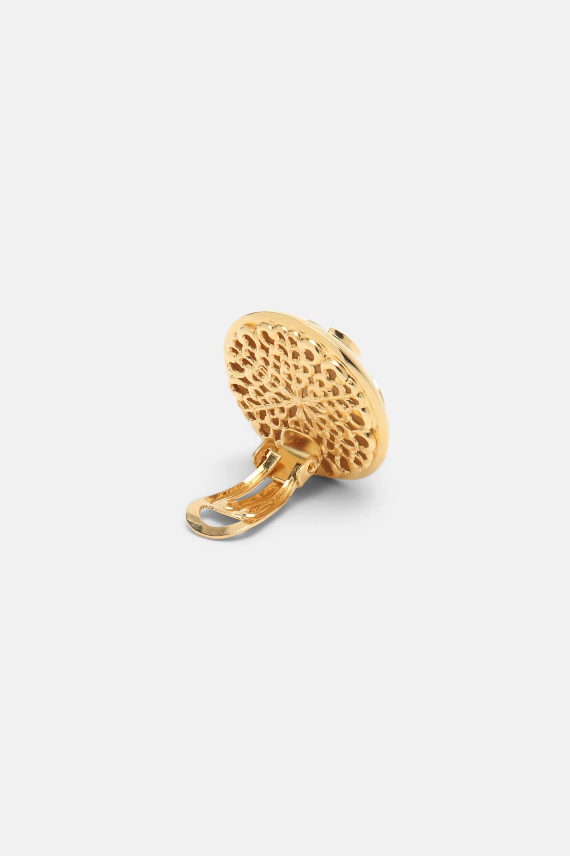 Luisa Spagnoli_Gold_Niauli - Heraldic Button Earrings_NIAULI_0002_03