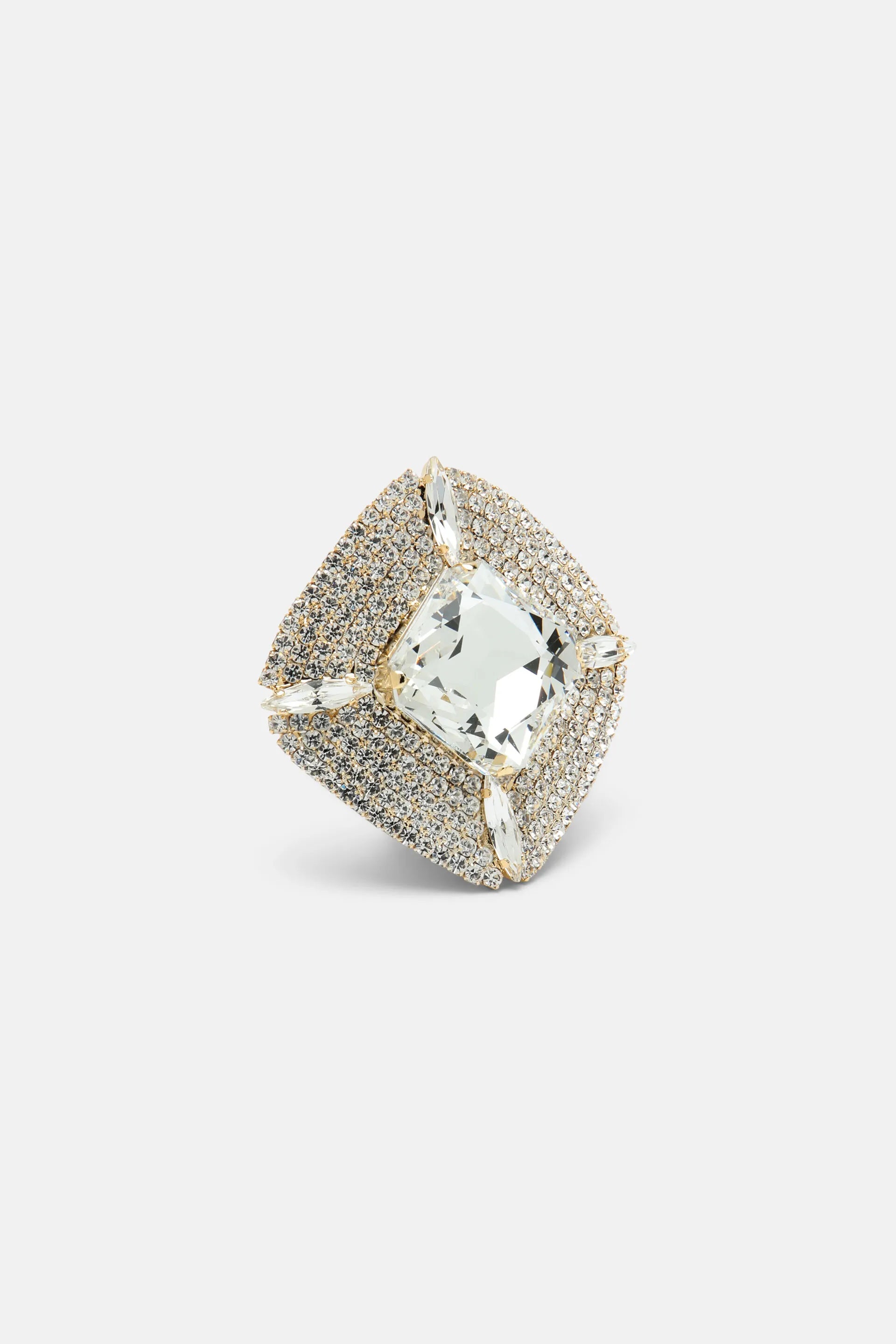 Luisa Spagnoli_Nickel_Nuculana - Cushion-Cut Crystal-Embellished Brooch_NUCULANA_0001 0002_03
