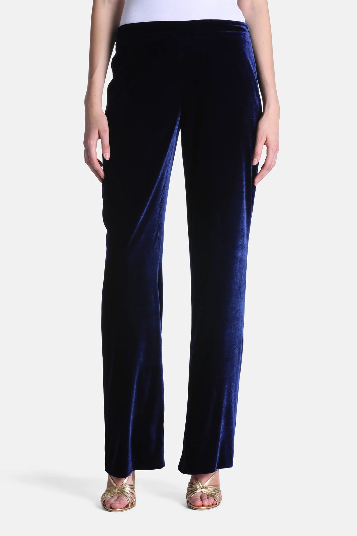 Luisa Spagnoli Blu Women Offida Elegant Regular-Fit Pants SKU: OFFIDA_1221 Image 01