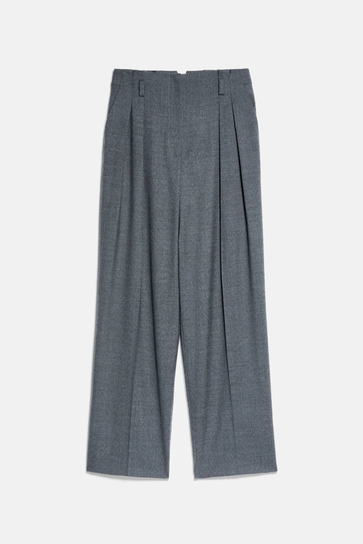 Luisa Spagnoli Grigio Melange Women Orpelli - Loose-Fit MŽlange Pants - Fashion Show SKU: ORPELLI_0813 Image 05