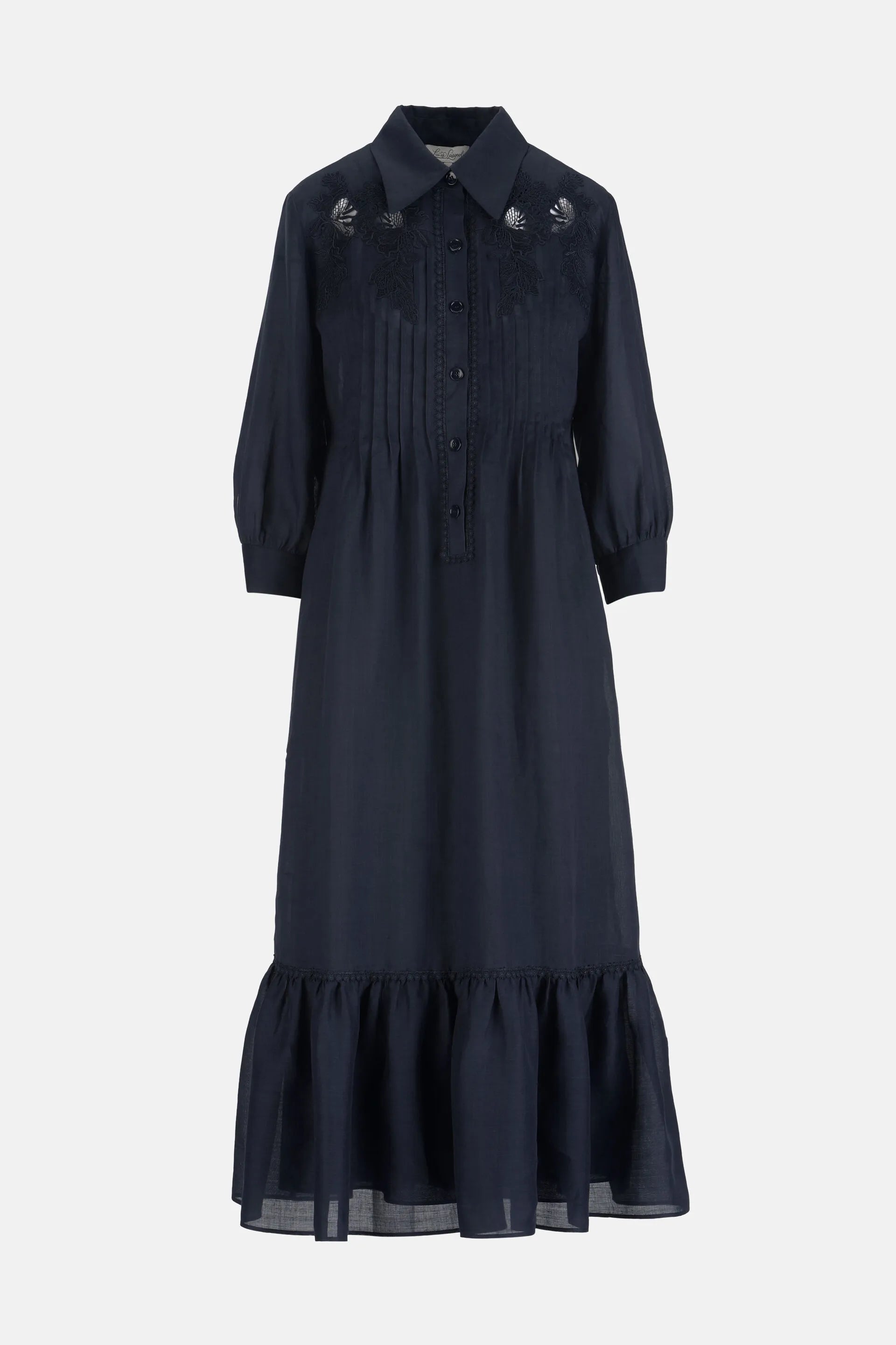 Luisa Spagnoli Blu Women Parisi - Embroidered Tunic Dress SKU: PARISI_1234 Image 06