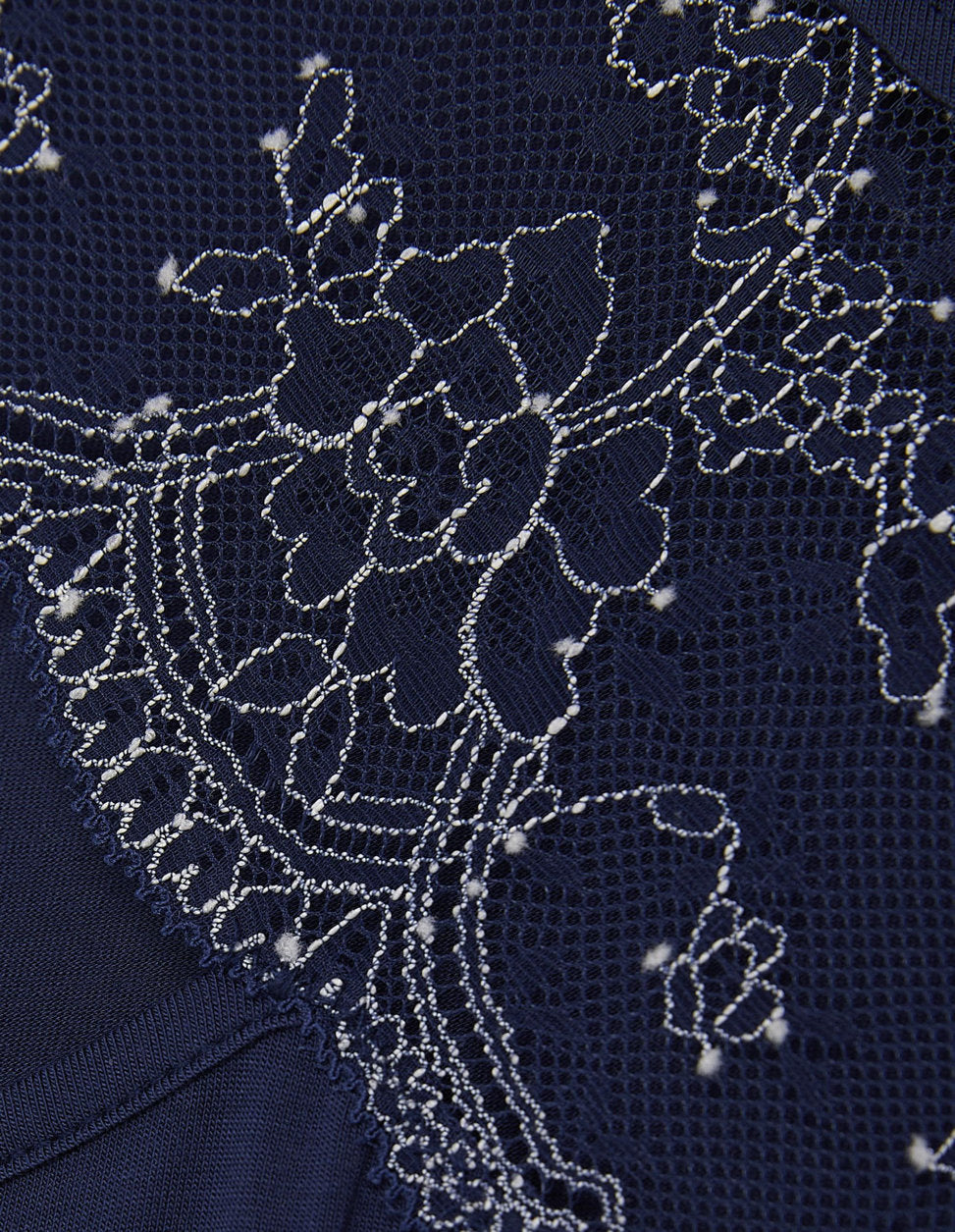 Yamamay_Blue Long-Sleeved Nightgown in Tencel ª Modal Stretch with Lace_PCCD181003_215_06