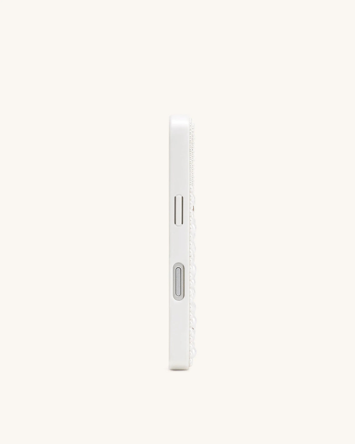 JW Pei White Women Pearl Embellished Phone Case SKU: PE420-2-ip17pro_White Image 04