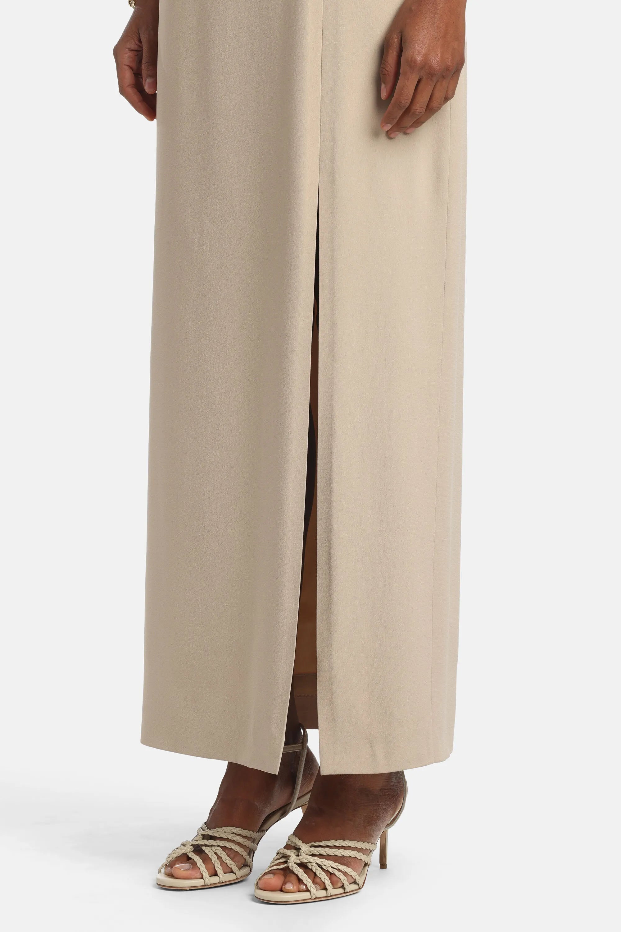 Luisa Spagnoli Crema/Crema Women Pirolo - Elegant Long Dress SKU: PIROLO_1115 1115 Image 04