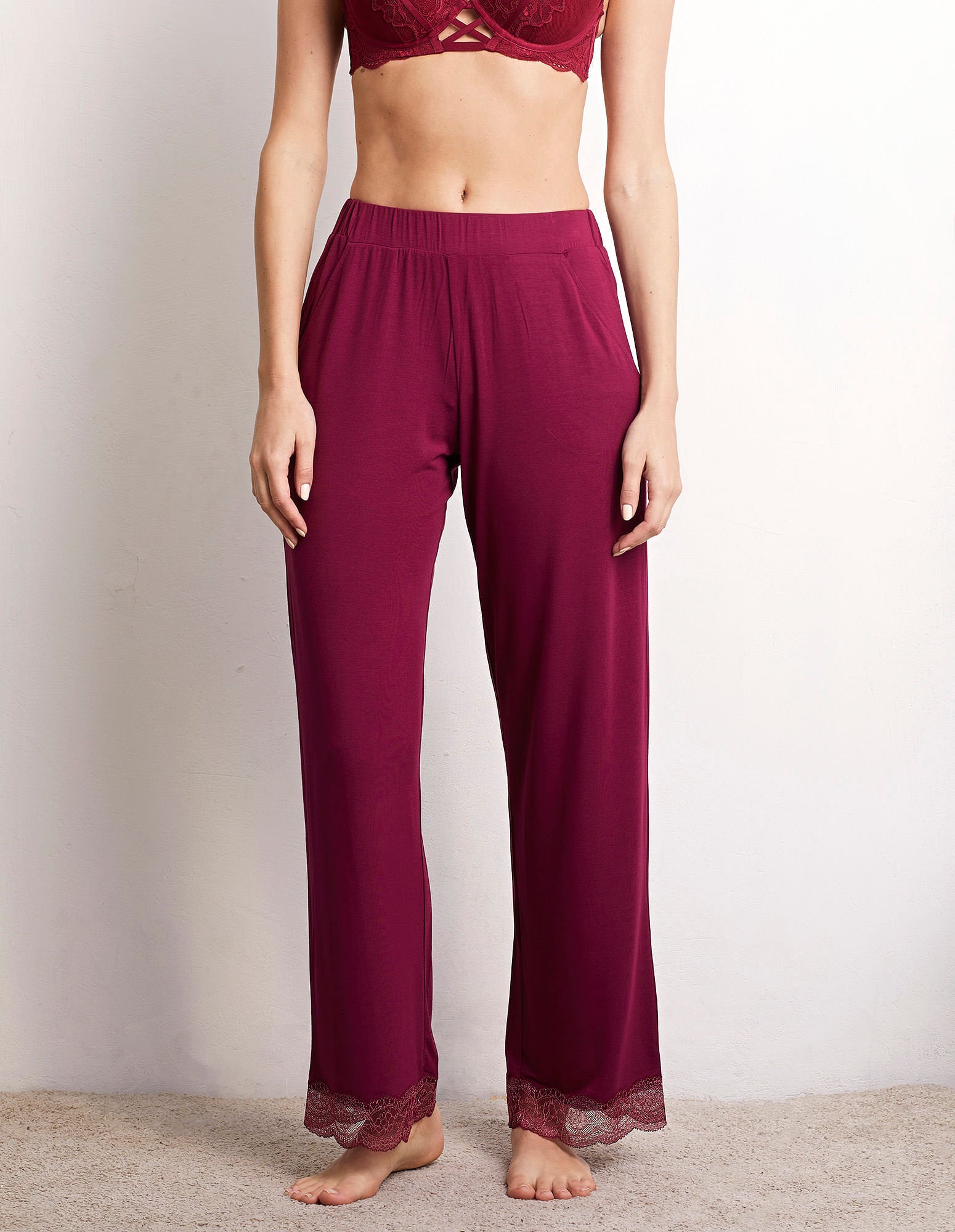 Long Trousers with Modal & Lace_PPBD173004_764_02