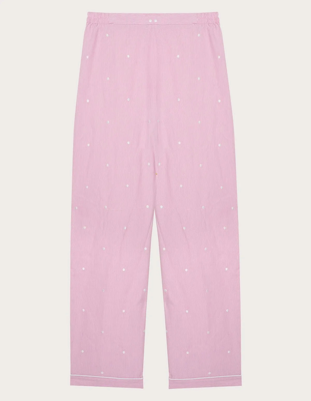 Yamamay_Stripes_Long Cotton Trousers with Embroidered Polka Dots Ð Daily Pajamas_PPBD183001_171_05