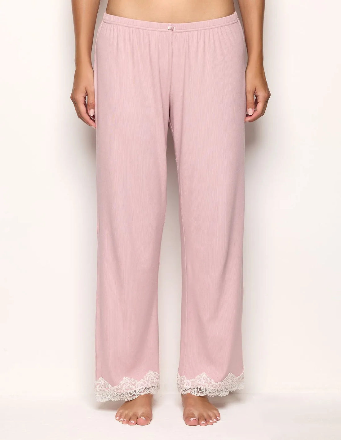 Yamamay_Clay Rose_Long Embroidered Trousers Ð Basic Modal/Cotton Rib_PPBD183005_239_02