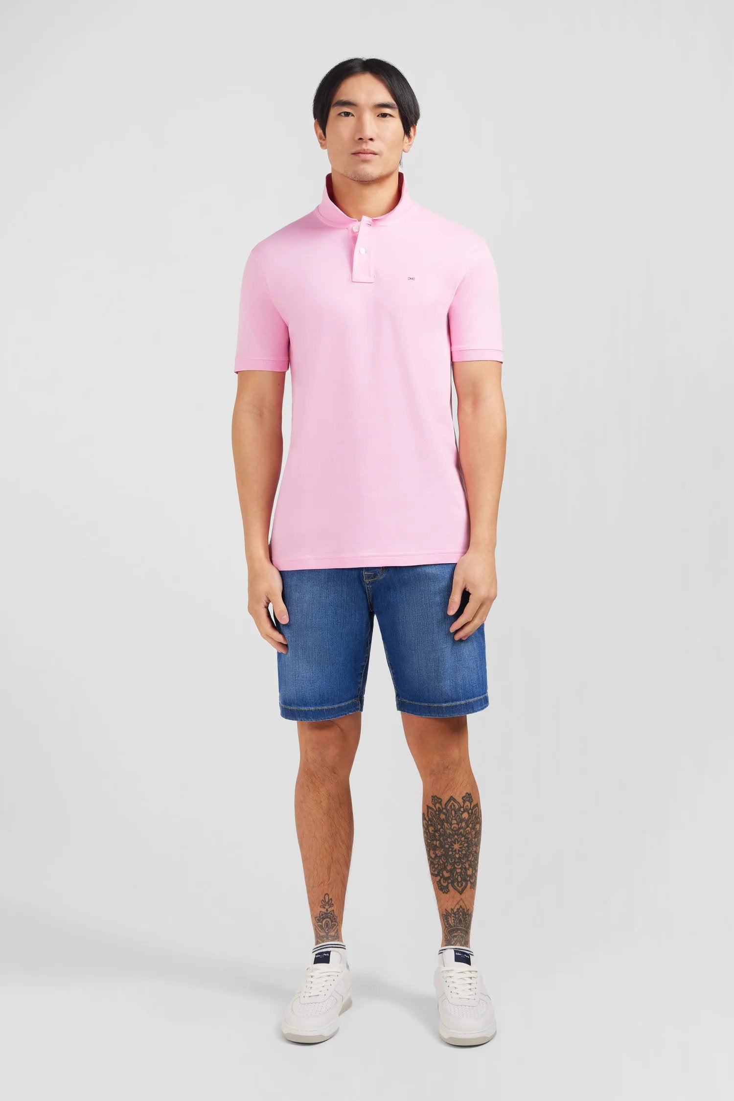 Eden Park_Pink Stretch Pima Cotton Polo_PPKNIPCE0006_ROM_02