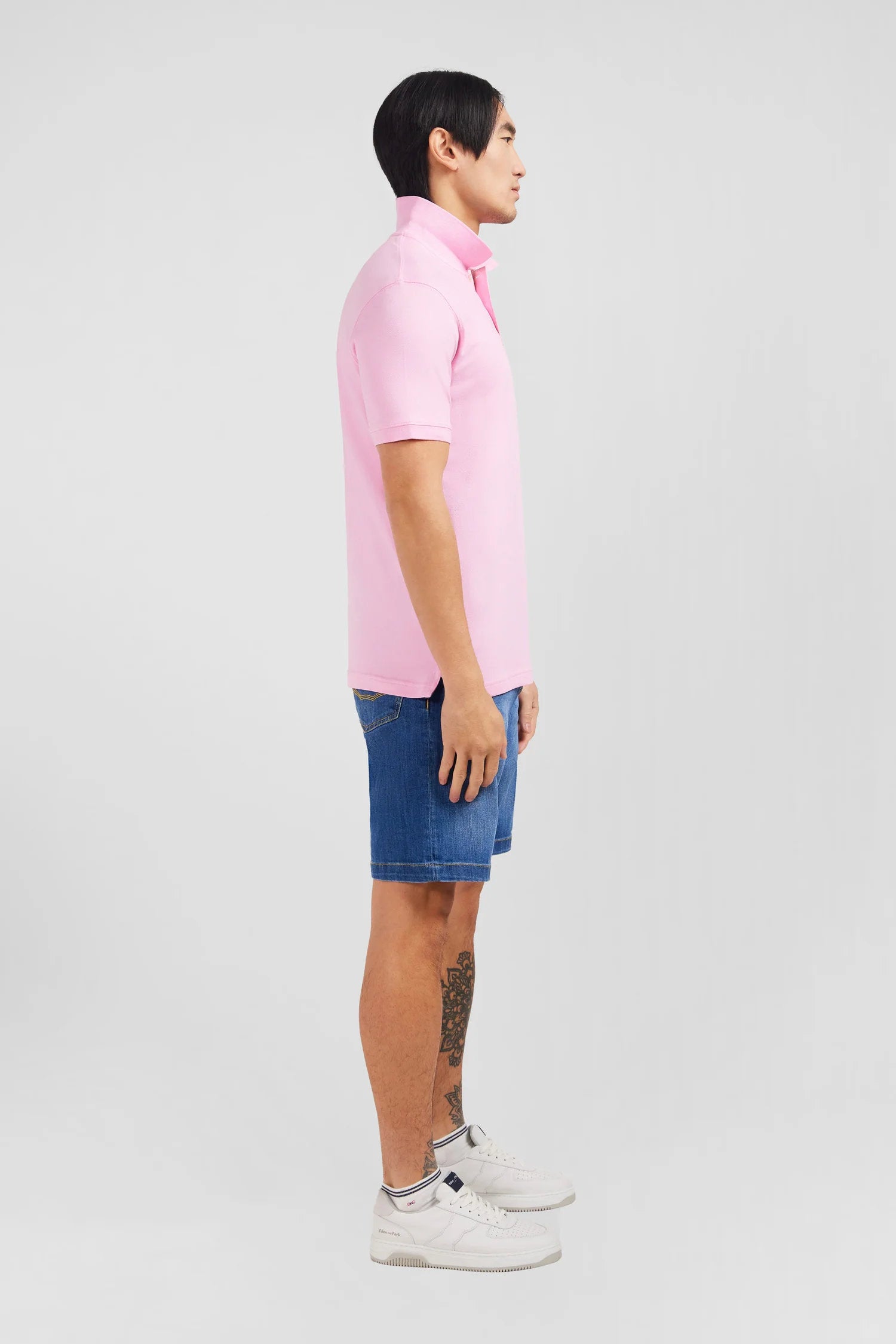 Eden Park_Pink Stretch Pima Cotton Polo_PPKNIPCE0006_ROM_03