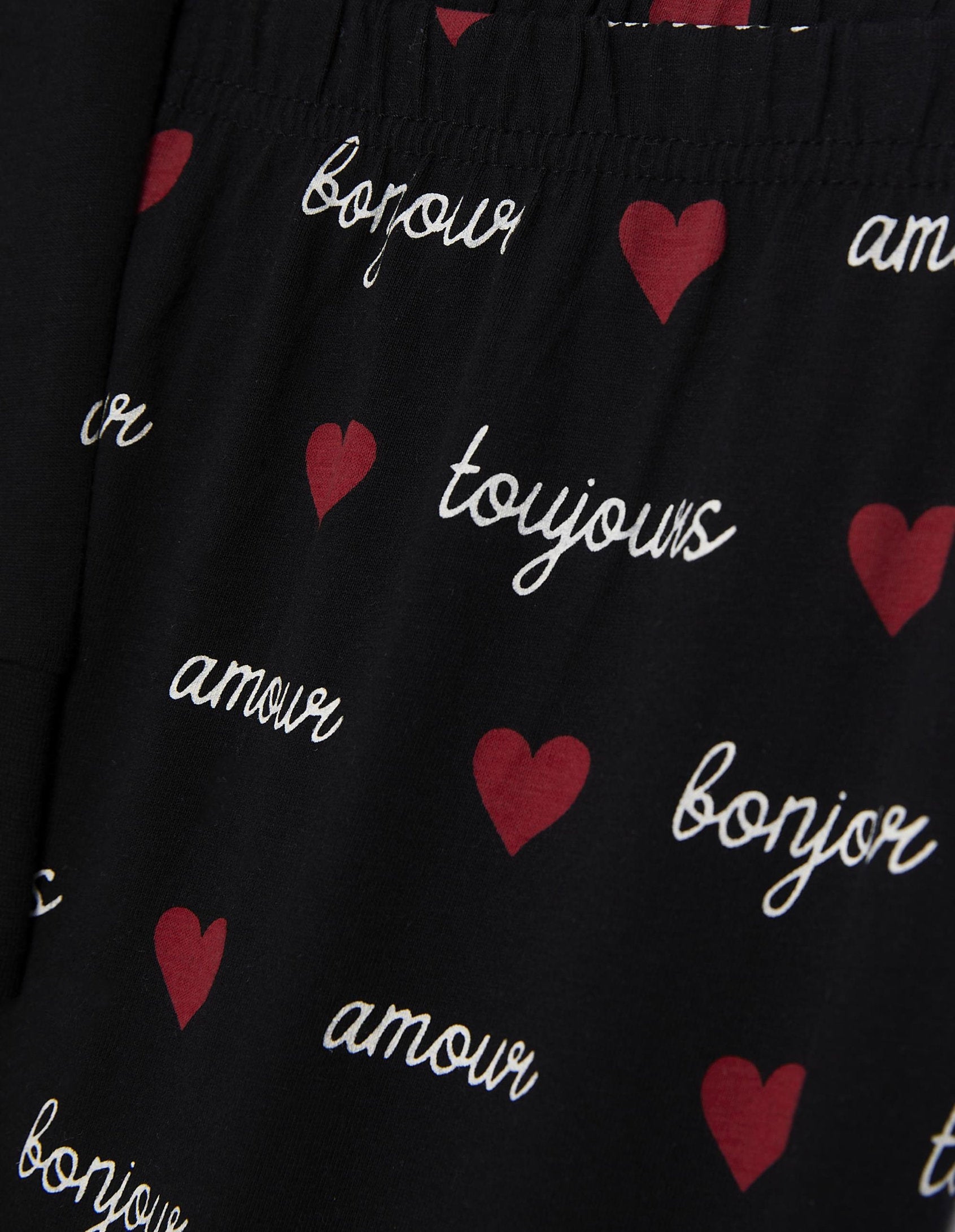 Yamamay_Amour Toujours Long Black Pajamas in Cotton Jersey_PPLD181002_128_07