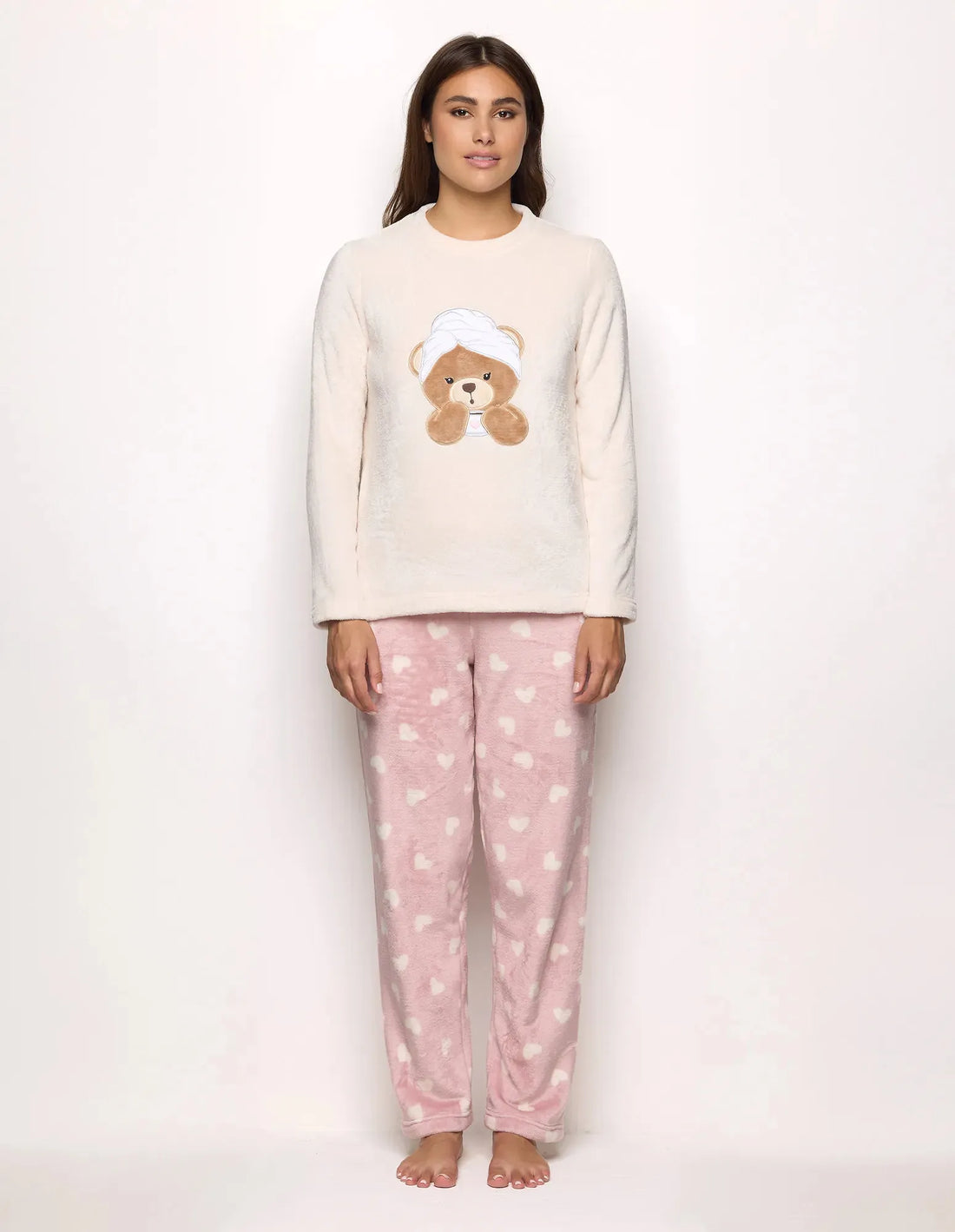 Yamamay_Almond_Long Pajamas Ð Teddy Spa Time_PPLD183008_244_02