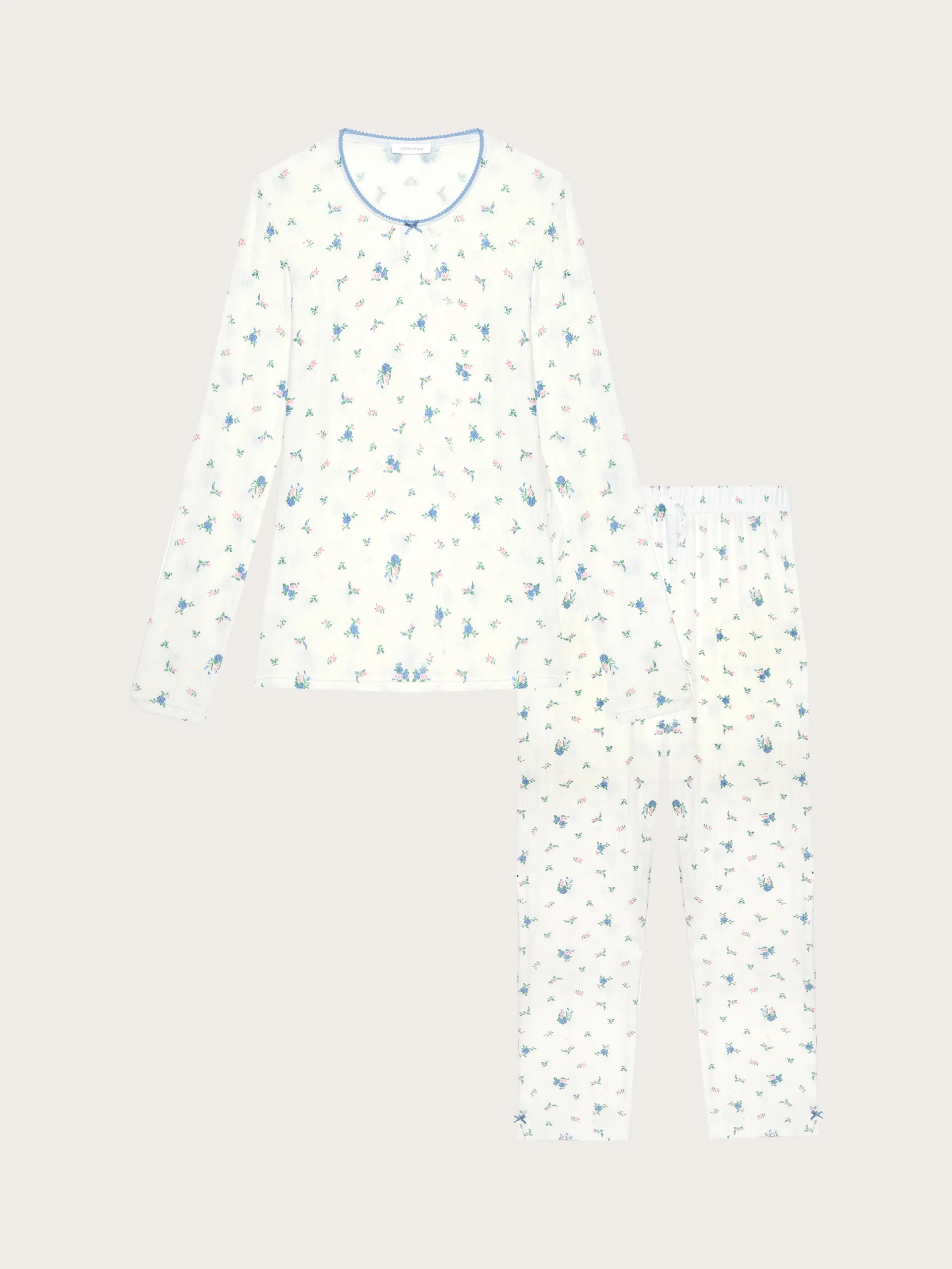 Yamamay_Printed_Long Jacquard Jersey Pyjamas - Pointell_PPLD191004_128_05