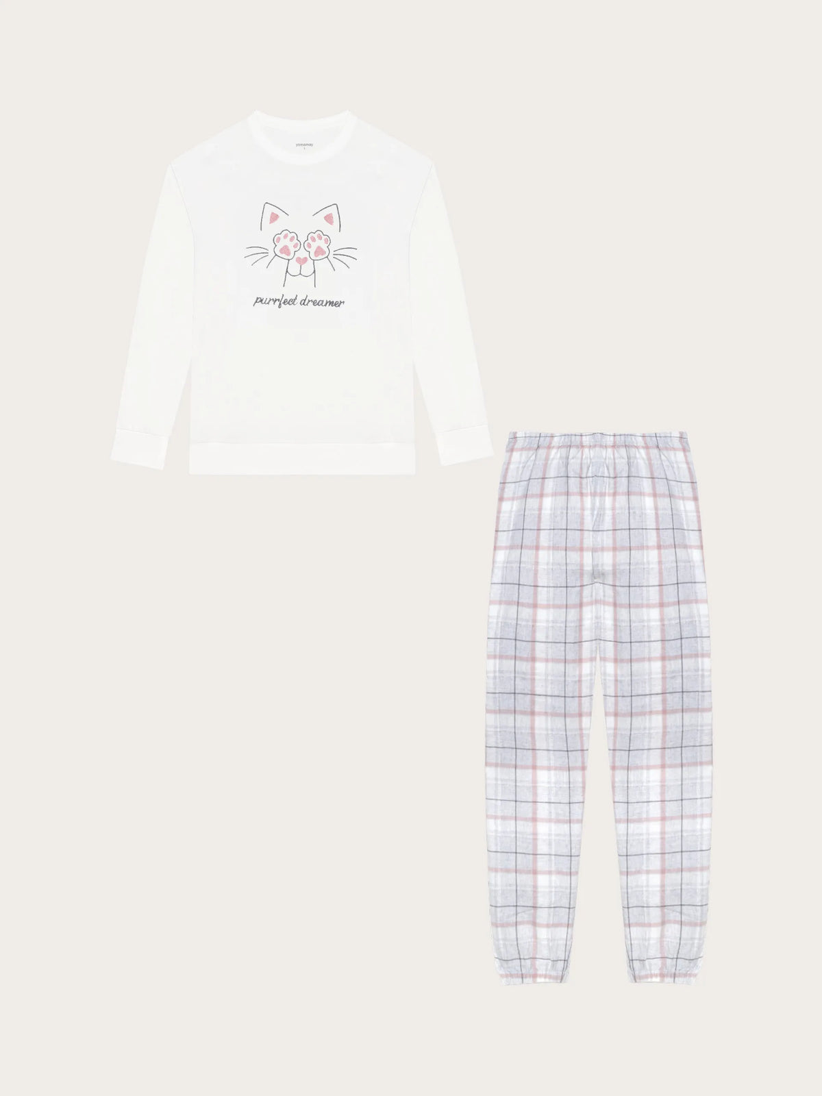 Yamamay ALMOND Women Pyjamas - Purrfect Dreamer SKU: PPLD193004_244 Image 06