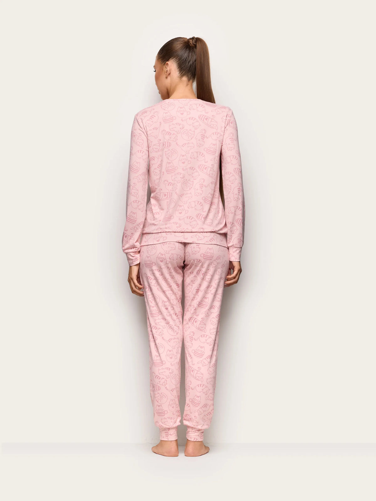 Yamamay PRINTED Women Pyjamas - Purrfect Dreamer SKU: PPLD193005_128 Image 04