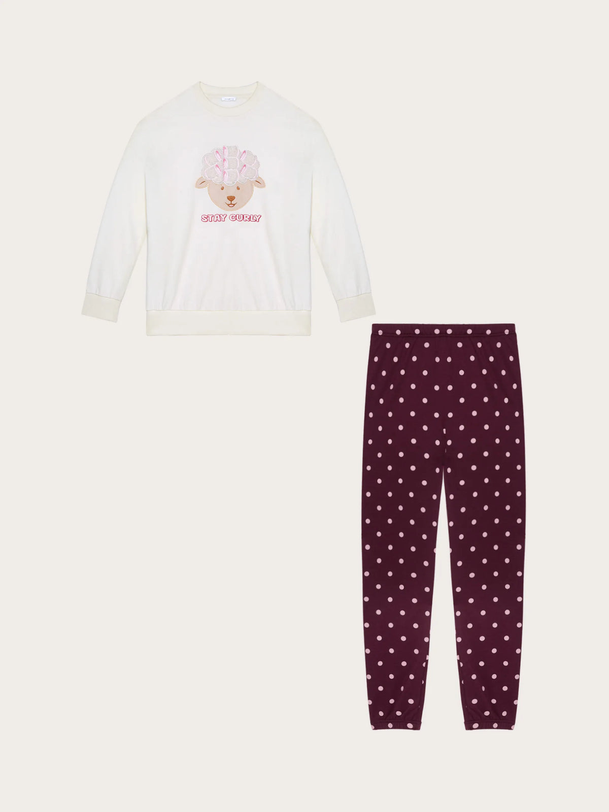 Yamamay ALMOND Women Pyjamas - Curly and Cute SKU: PPLD193007_244 Image 06