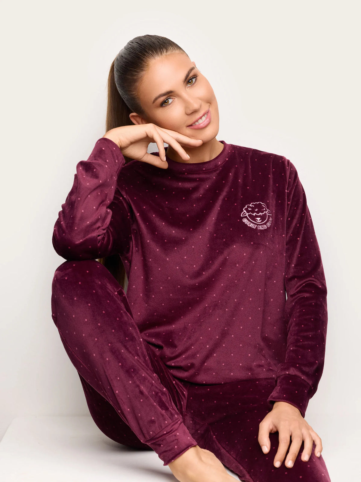 Yamamay PRINTED Women Pyjamas - Curly and Cute SKU: PPLD193008_128 Image 01