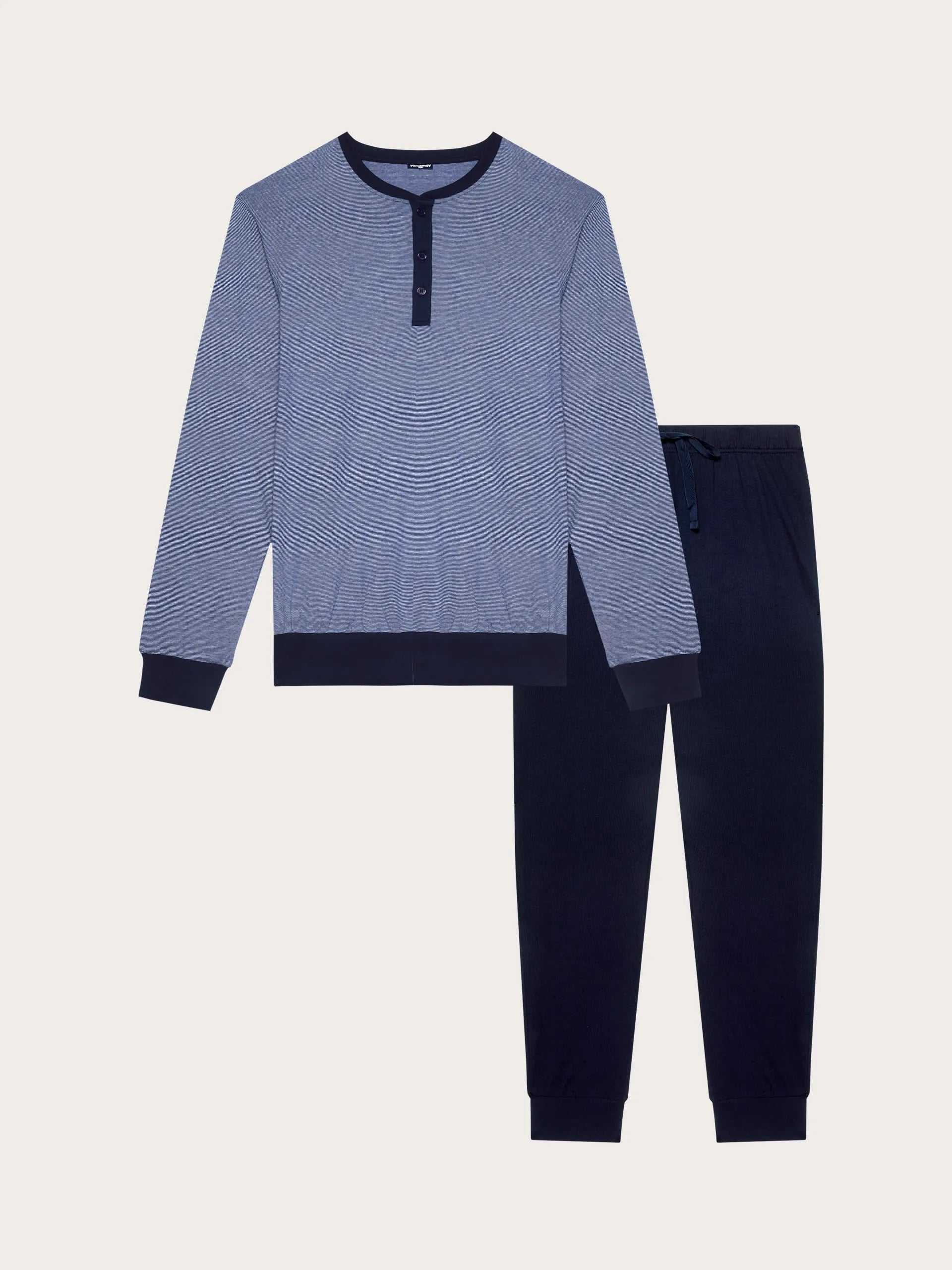 Yamamay_Stripes_Long Cotton Jersey Pyjamas - Daily Pajamas_PPLU191003_171_06