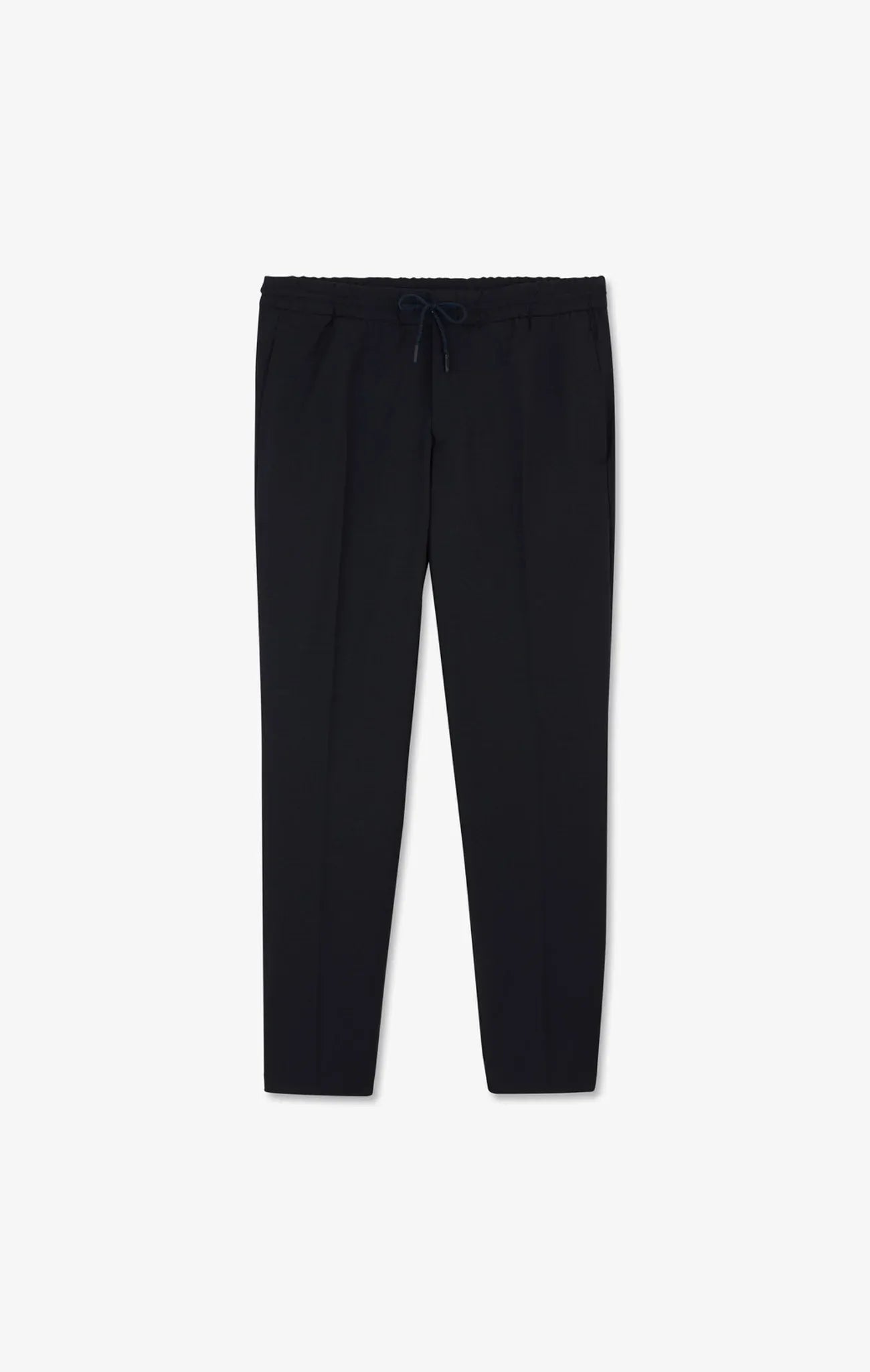 Eden Park Navy Blue Men Navy Blue Trousers with Elasticated Waist SKU: PPPANPAE0008_BLF Image 02