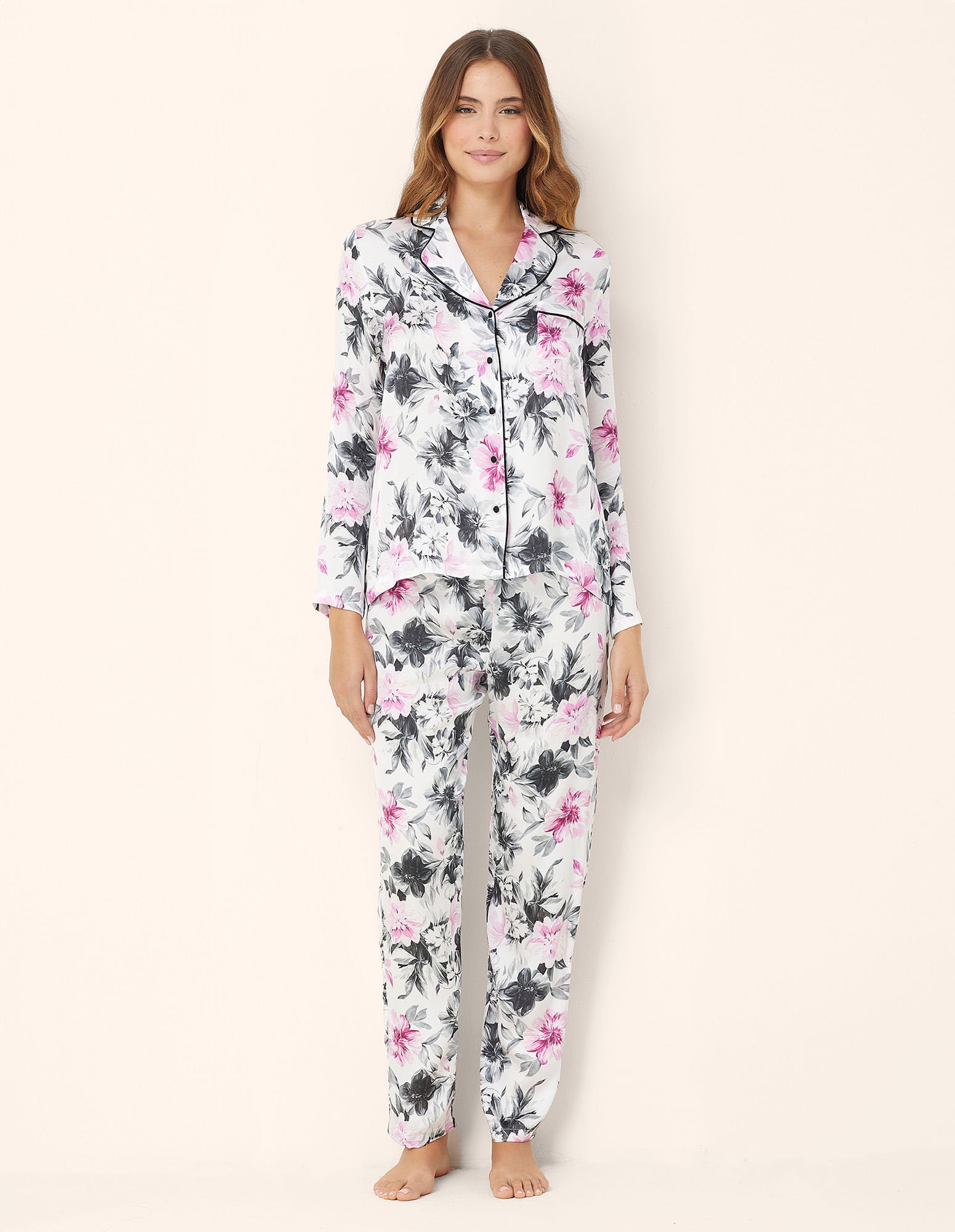 Yamamay_Long Open Viscose Satin Pajama Cecile_PPRD181003_128_02
