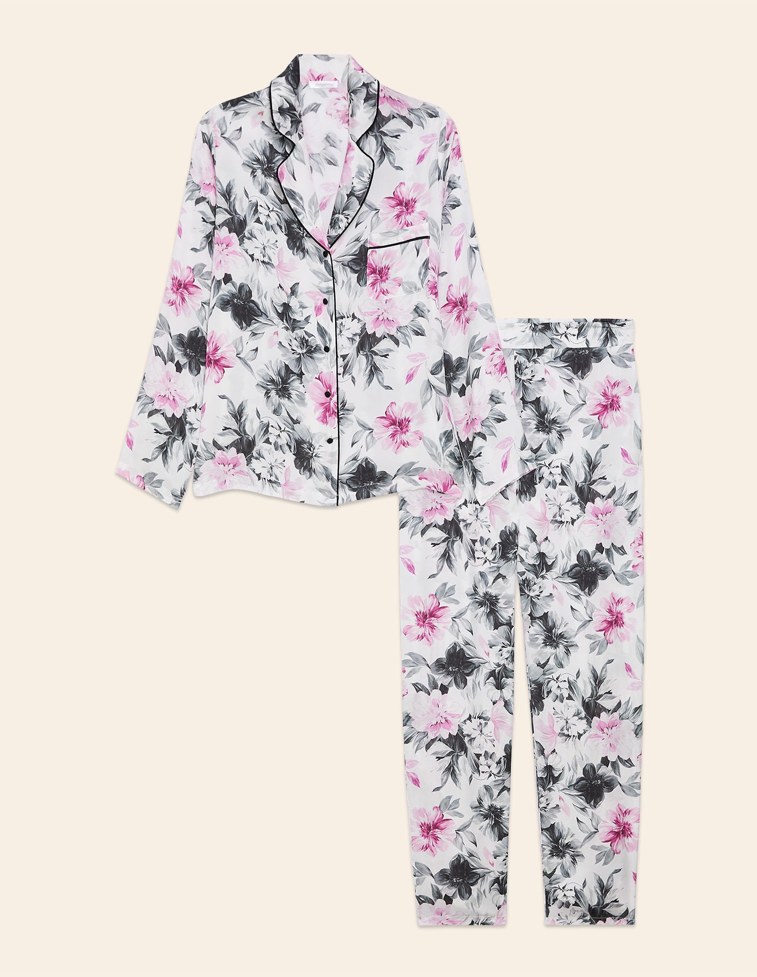 Yamamay_Long Open Viscose Satin Pajama Cecile_PPRD181003_128_06