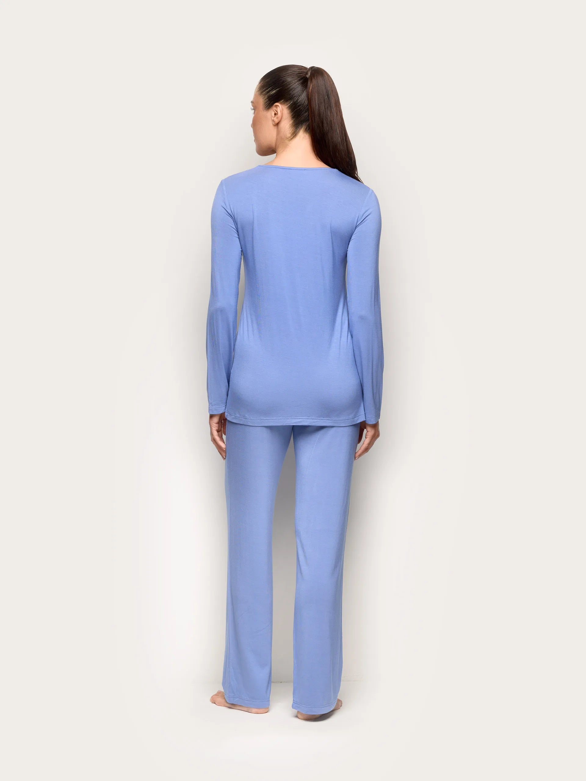 Yamamay_Denim_Pigiama Lungo Aperto - Primula Color_PPRD191001_038_04