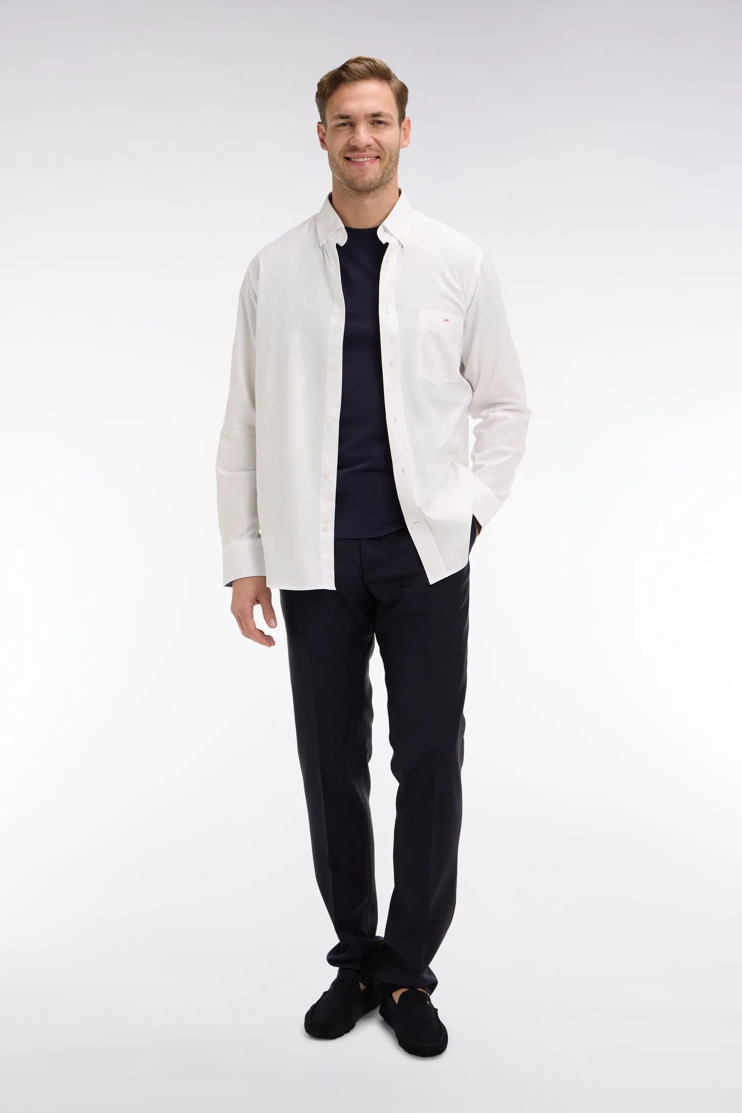 Eden Park White Men White Cotton Shirt SKU: PPSHICHE0020_BC Image 03