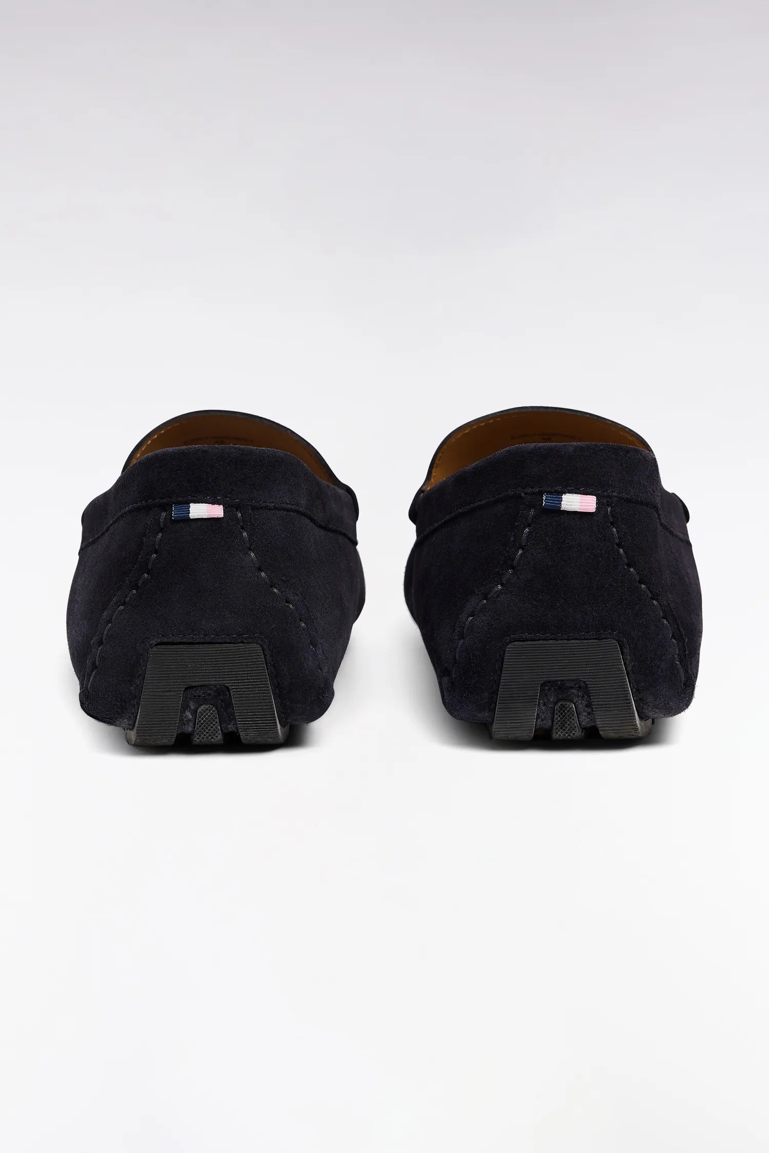 Eden Park 0 Men Navy Blue Suede Leather Loafers SKU: PPSHOMOE0001_BLF Image 03