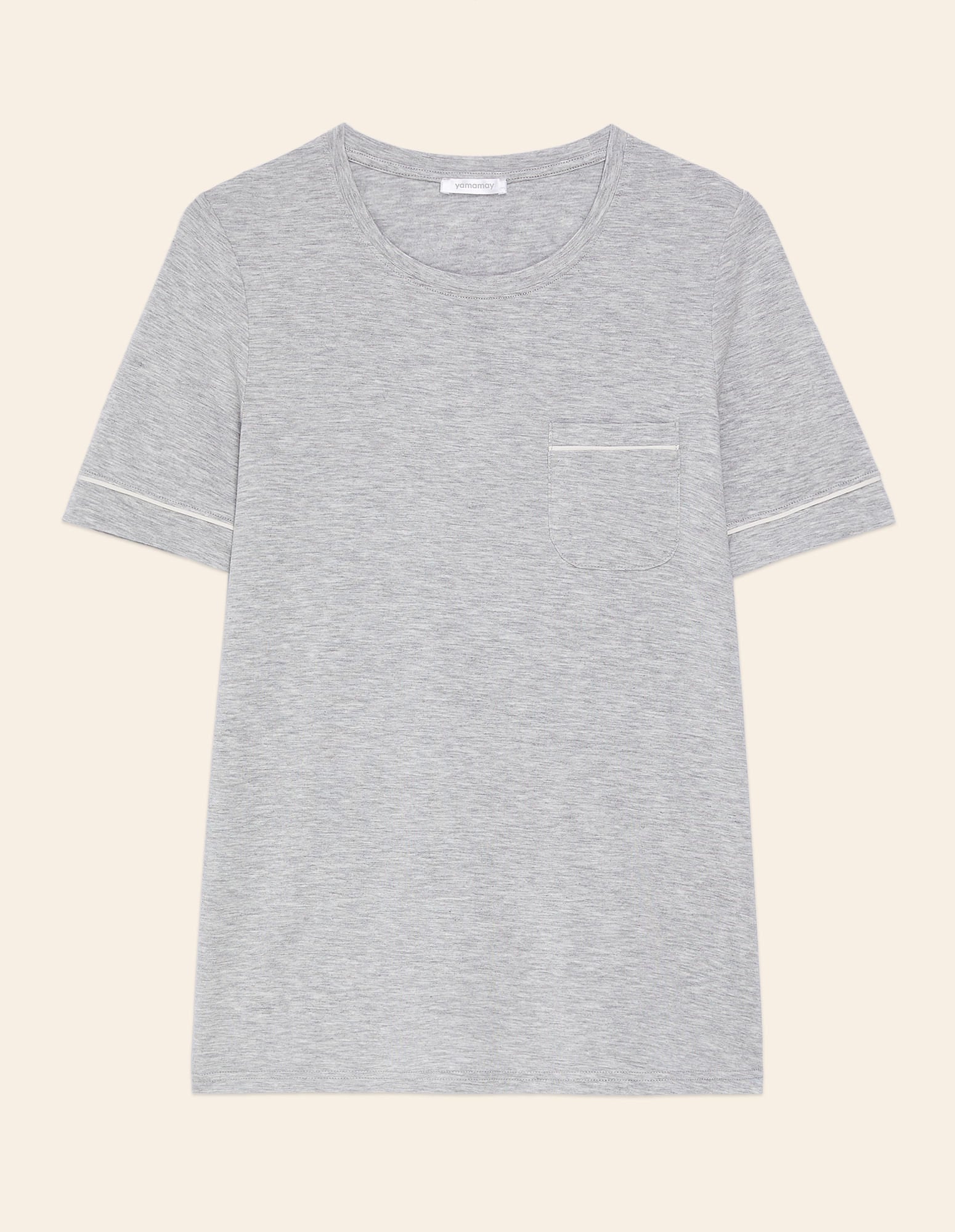 Yamamay_Short-Sleeved Shirt with Daily Crew Neck with Tencel ª Modal_PPTD181002_133_04