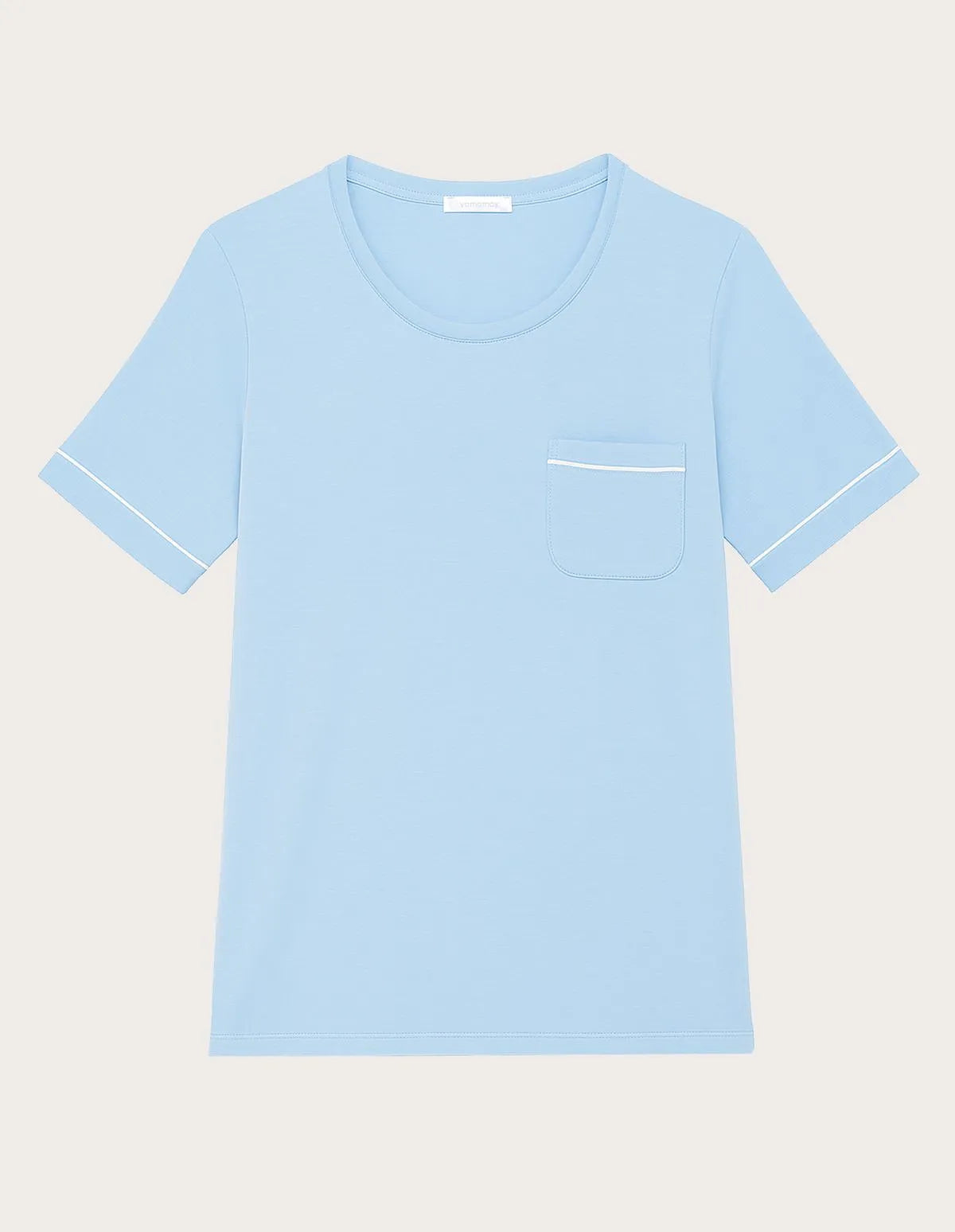 Yamamay_Baby Blue_Crew Neck Pajama T-Shirt with Tencelª Modal Ð Daily Modal_PPTD183004_032_05